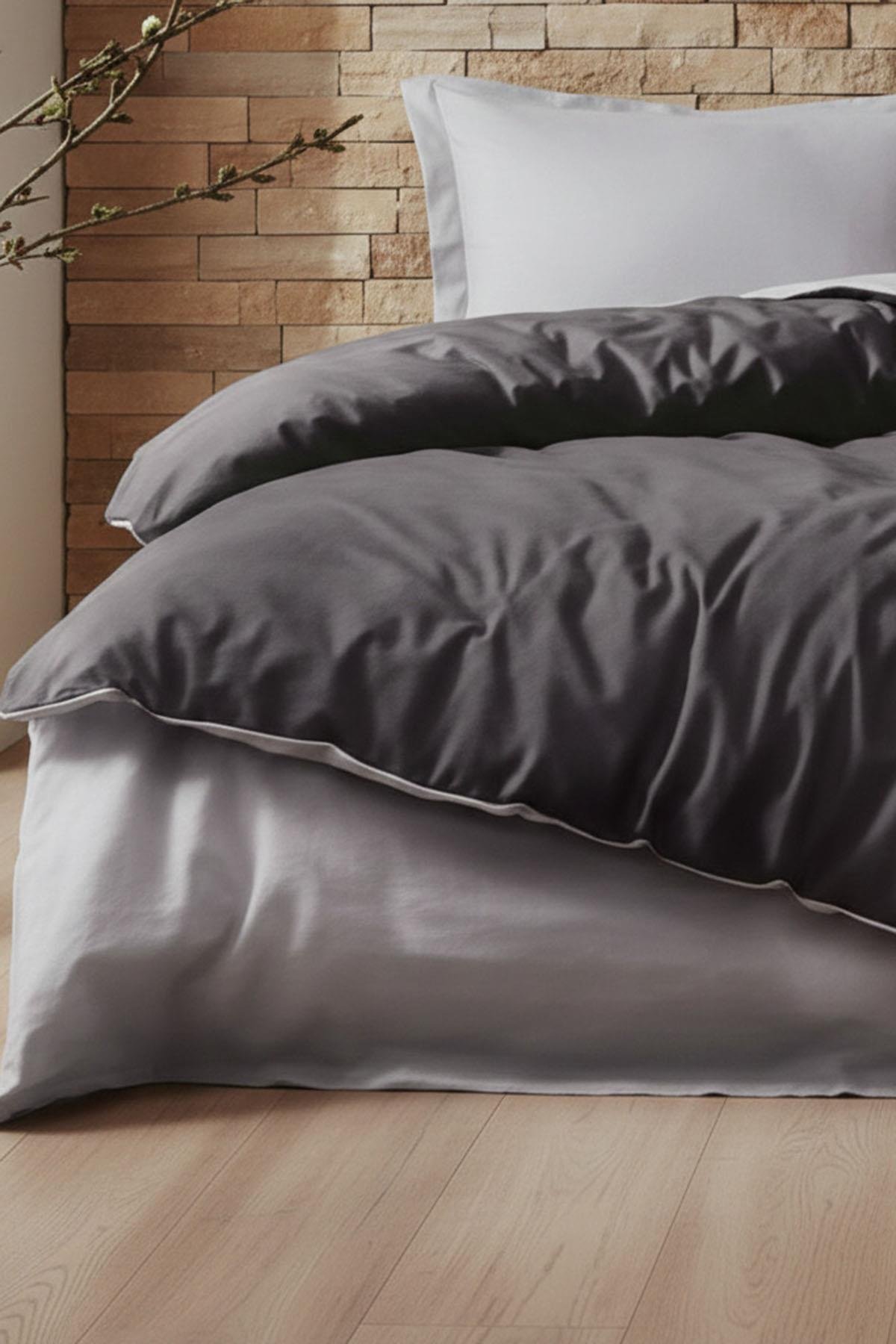 Özdilek Colormix Nevresim Takımı Çift Kişilik - GRİ-ANTRASİT