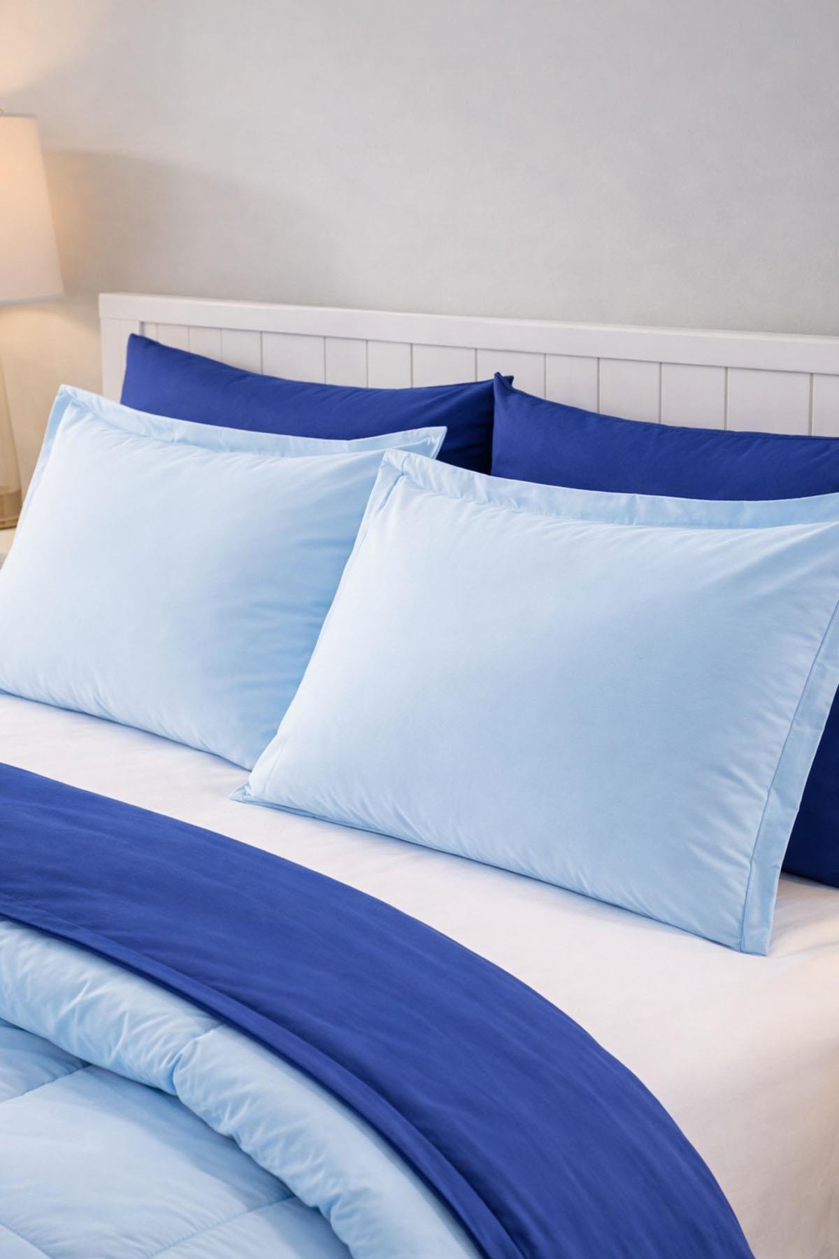 Özdilek Colormix Uyku Seti Çift Kişilik - AQUA/LACİVERT