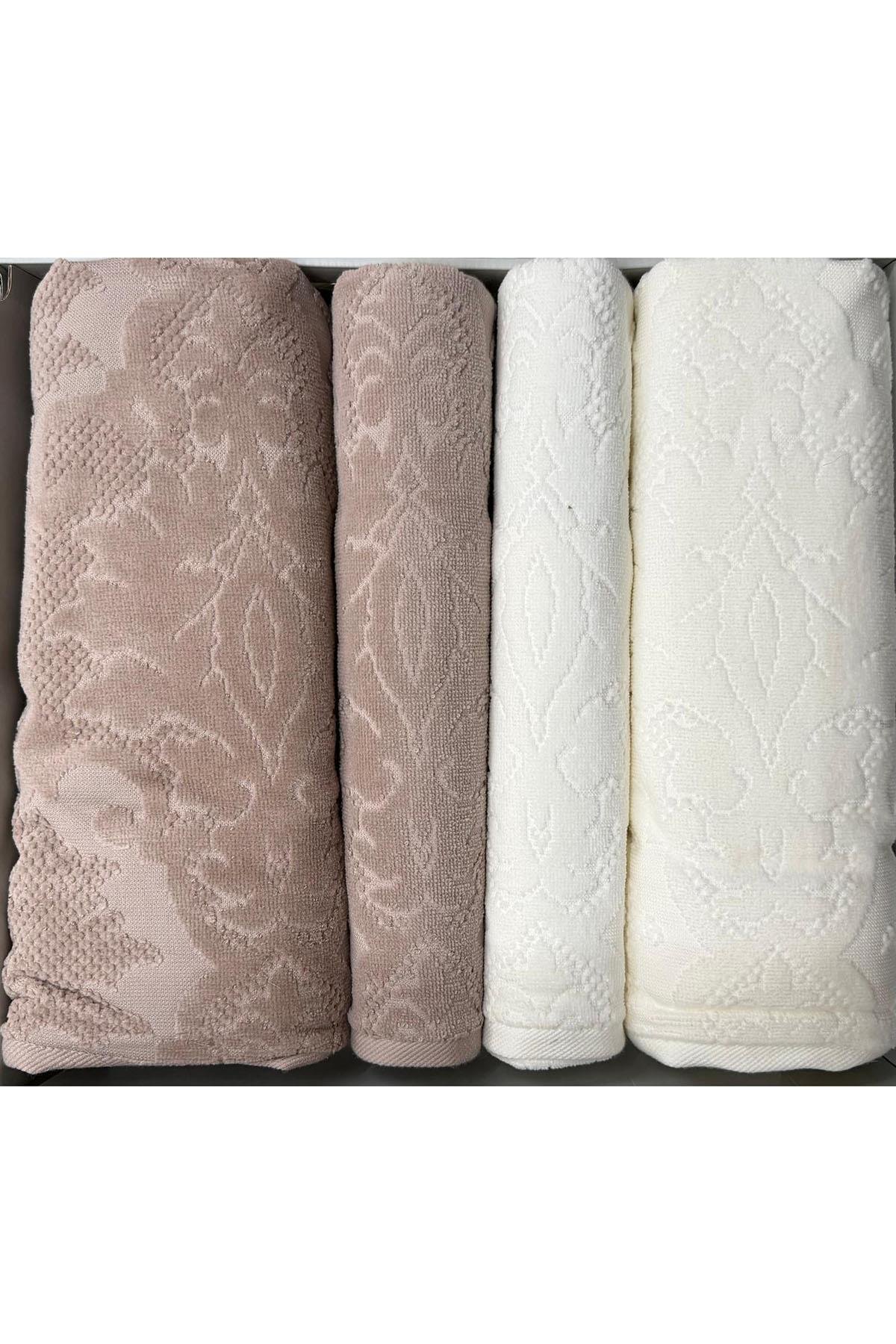 Özdilek Curve Best Set (Hamam Takımı) Krem-Bej