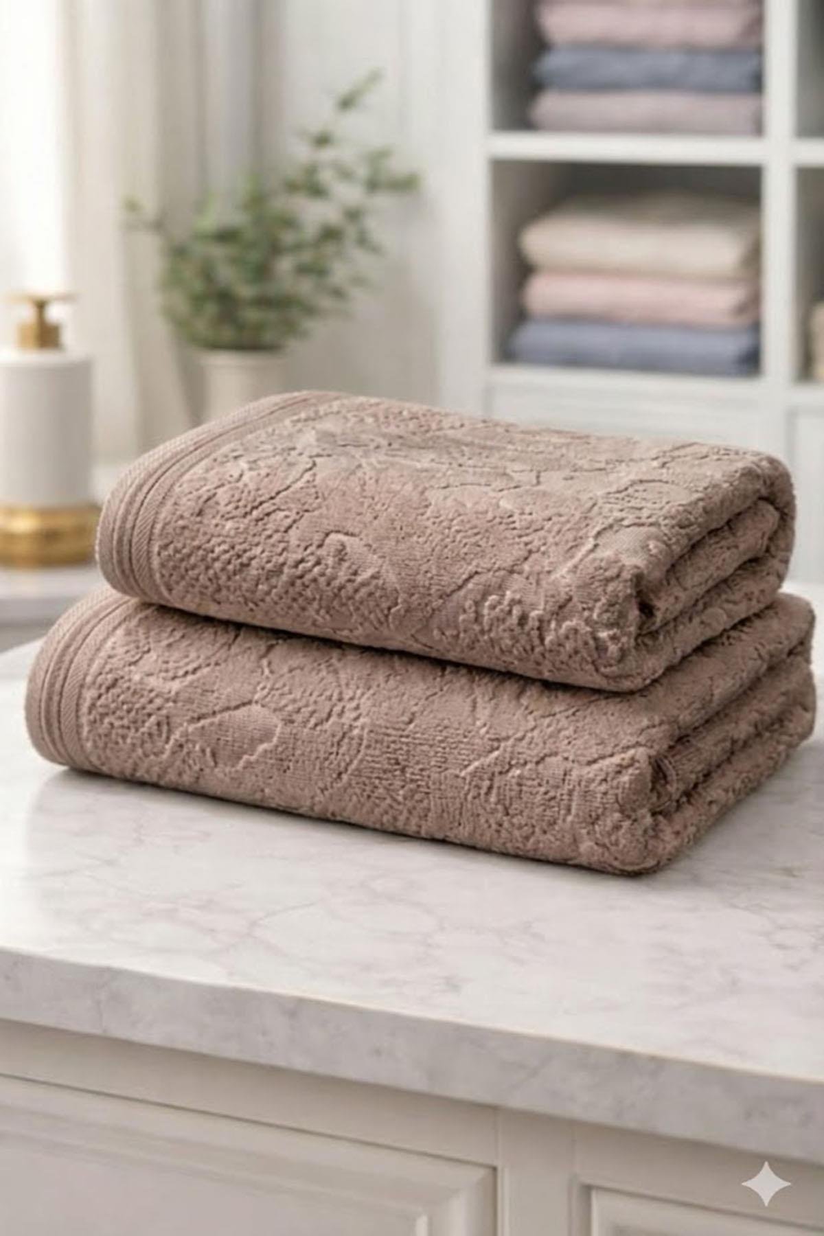 Özdilek Curve Best Set (Hamam Takımı) Krem-Bej