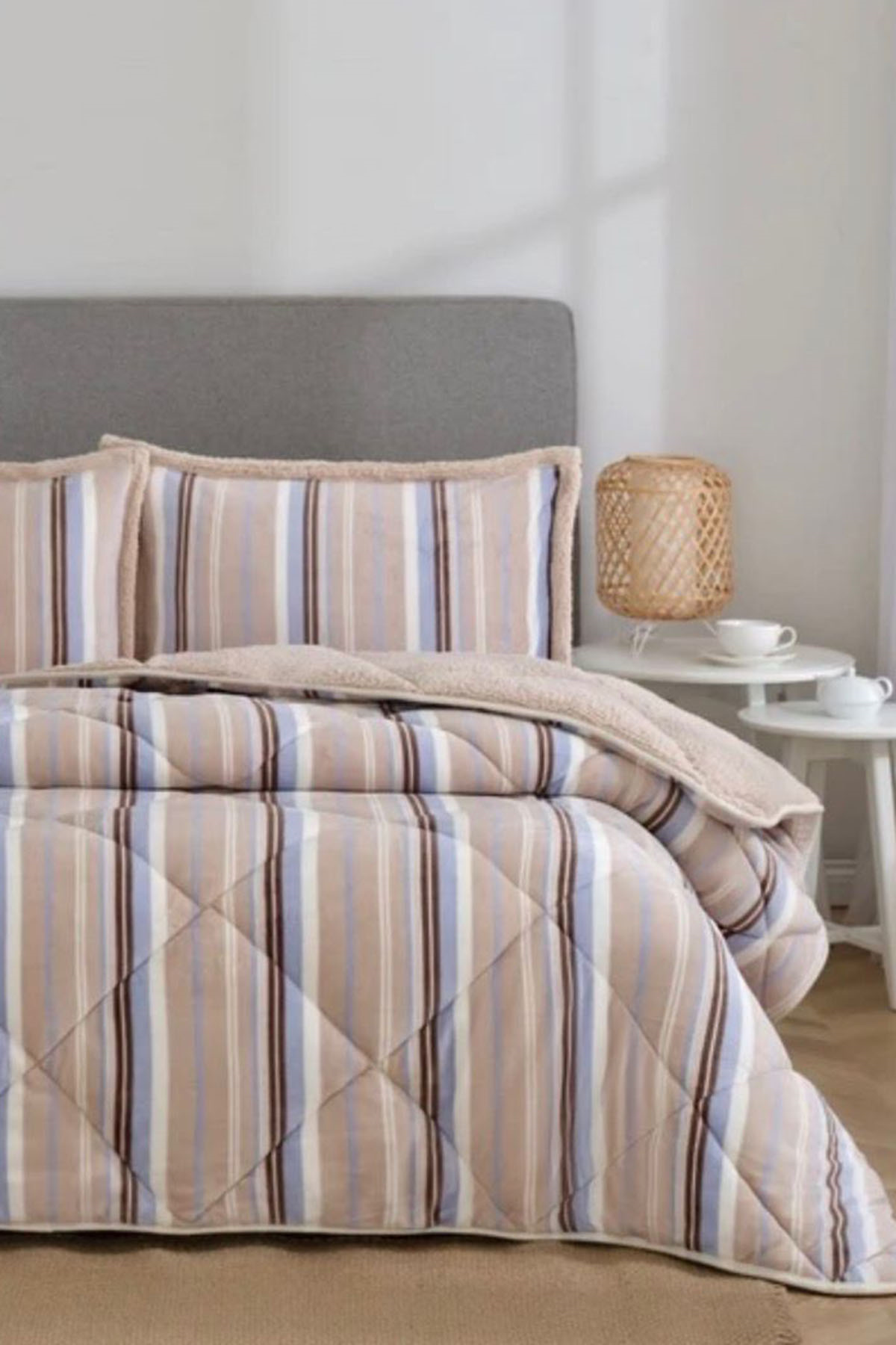 Özdilek Daisy Cottony Battaniyeli Yorgan Seti Çift Kişilik