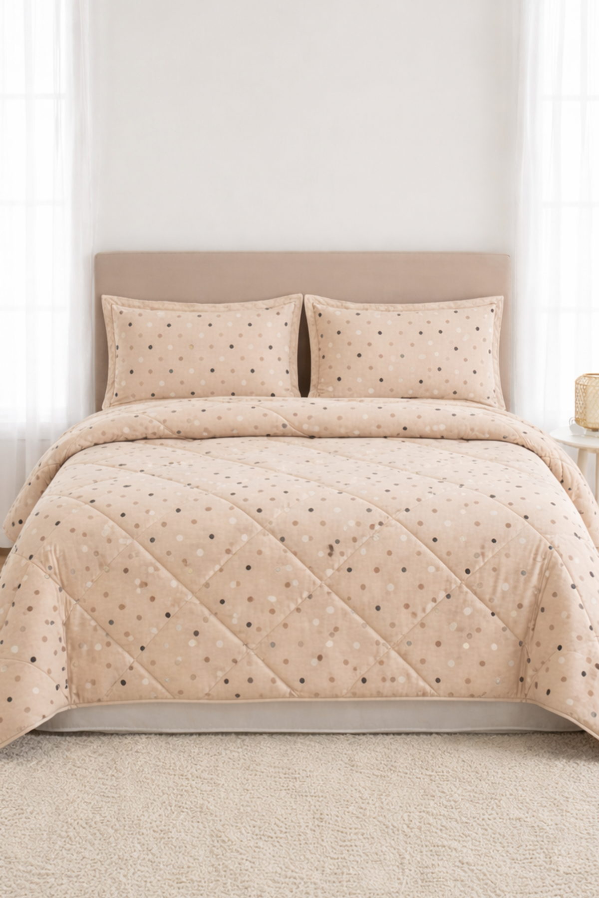 Özdilek Damla Cottony Battaniyeli Yorgan Seti Çift Kişilik