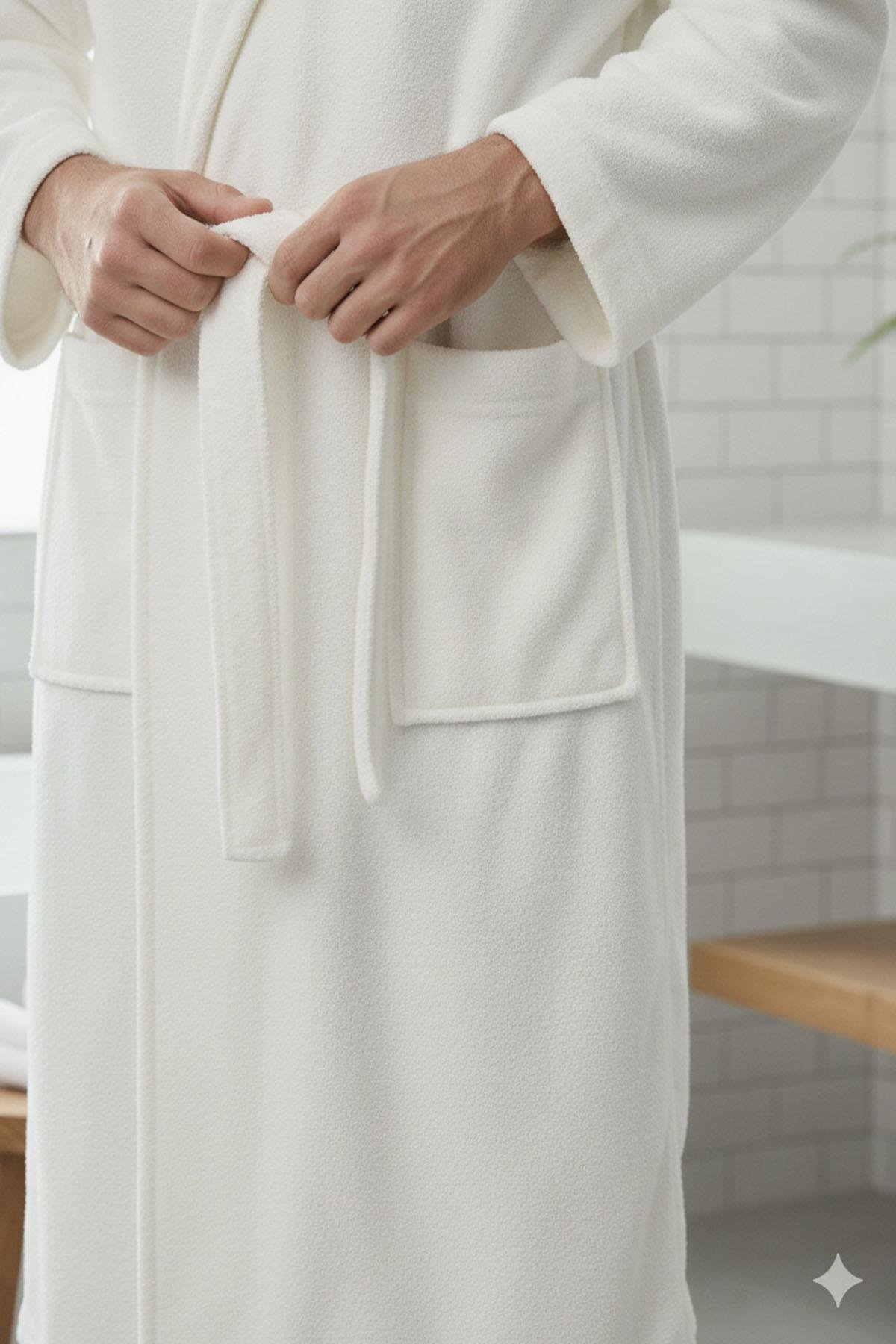 Özdilek Erkek Bornoz - EKRU