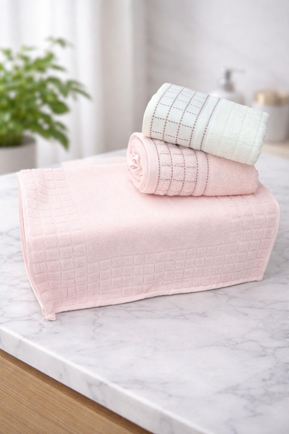 GRAPH PEMBE - KREM  HAPPY SET - STD