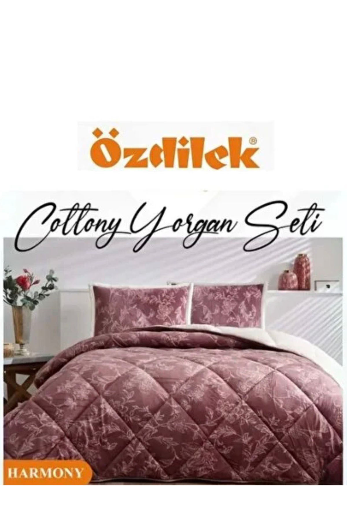 Özdilek Harmony Cottony Battaniyeli Yorgan Seti Çift Kişilik