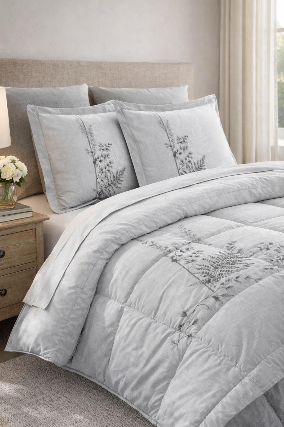 Özdilek Helecho Çift Kişilik Uyku Seti - GRİ