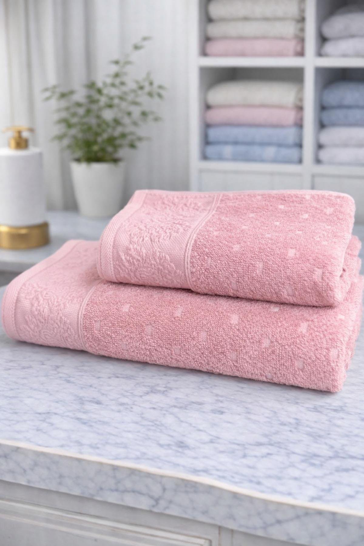 Özdilek Heritage Best Set (Hamam Takımı) Krem-Pembe