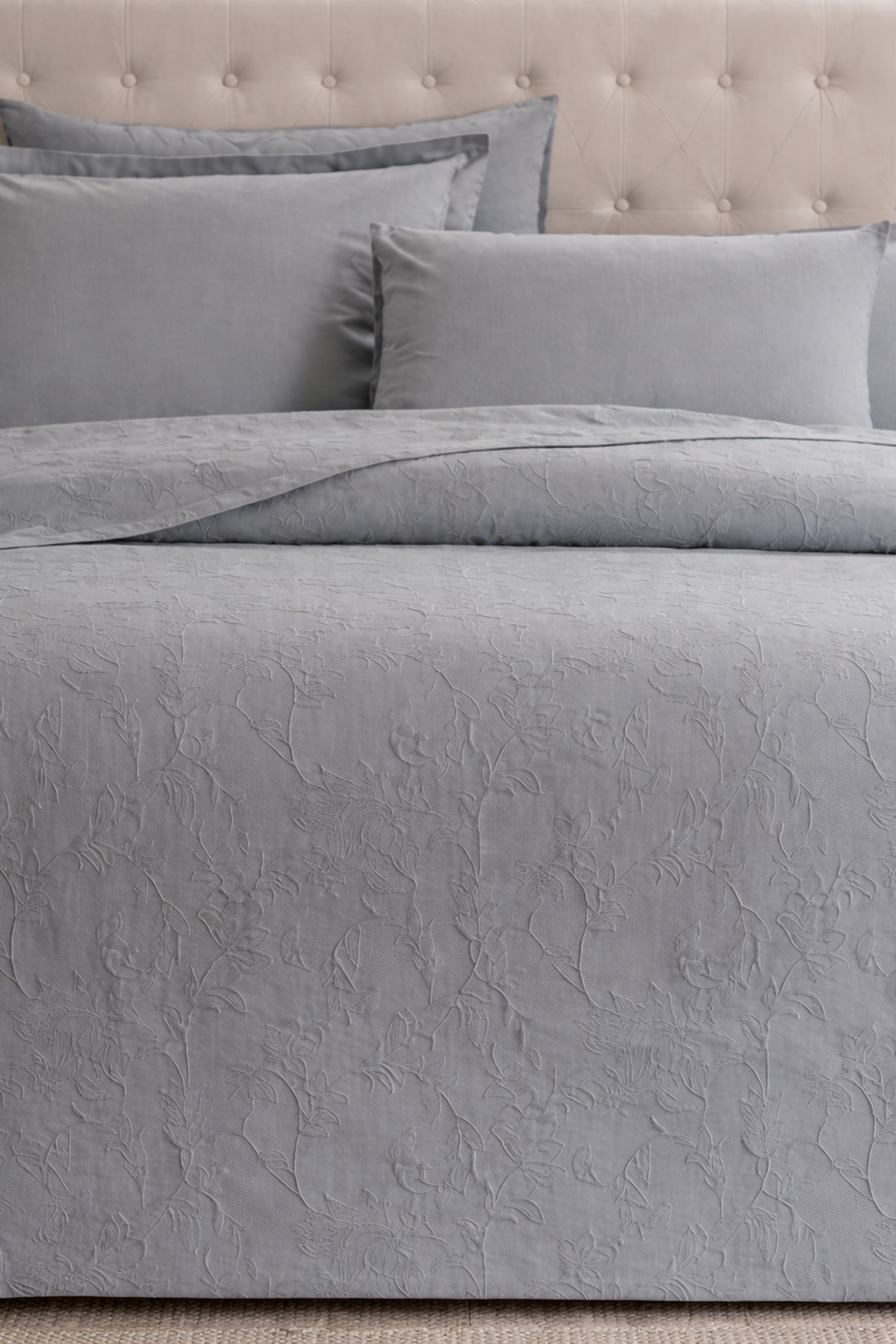 Özdilek Jakar Lux Çift Kişilik Pike Takımı - GRİ