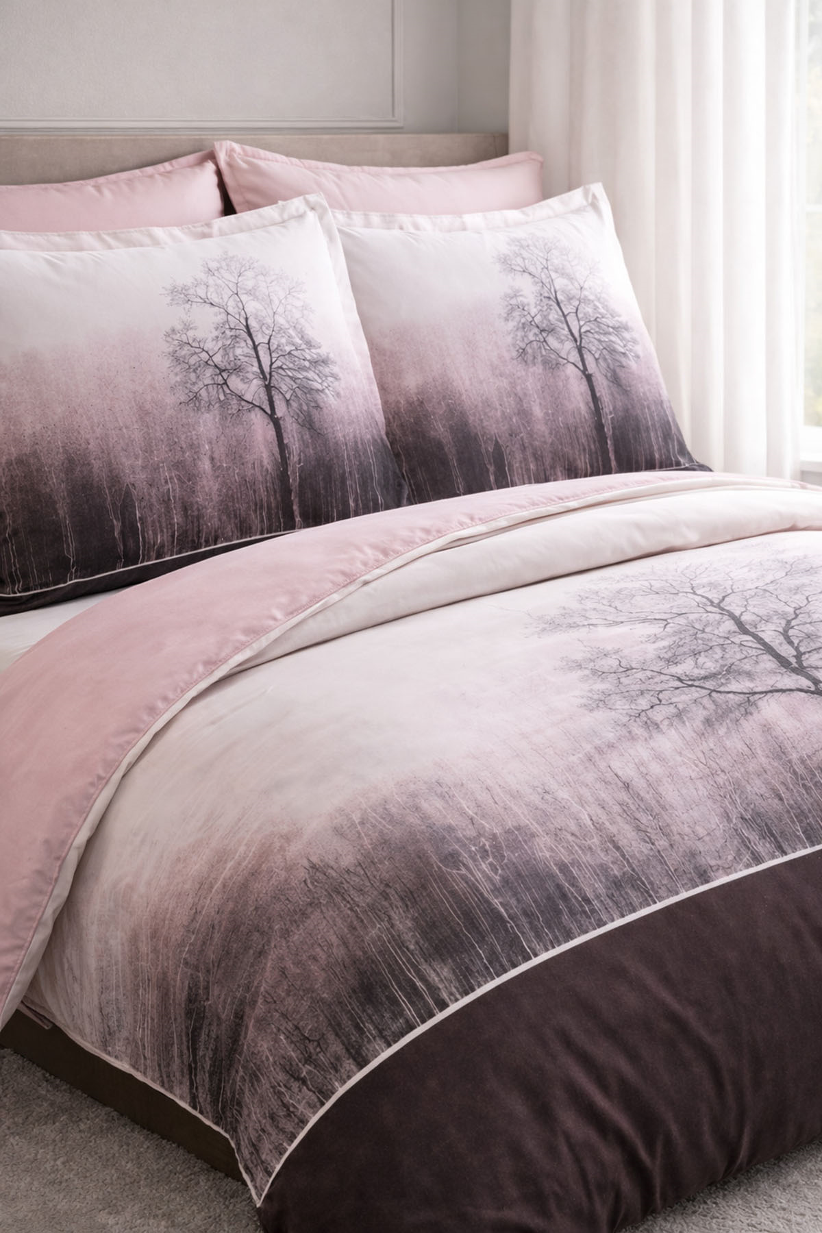 Özdilek Jungle Nevresim Takımı Çift Kişilik - BORDO