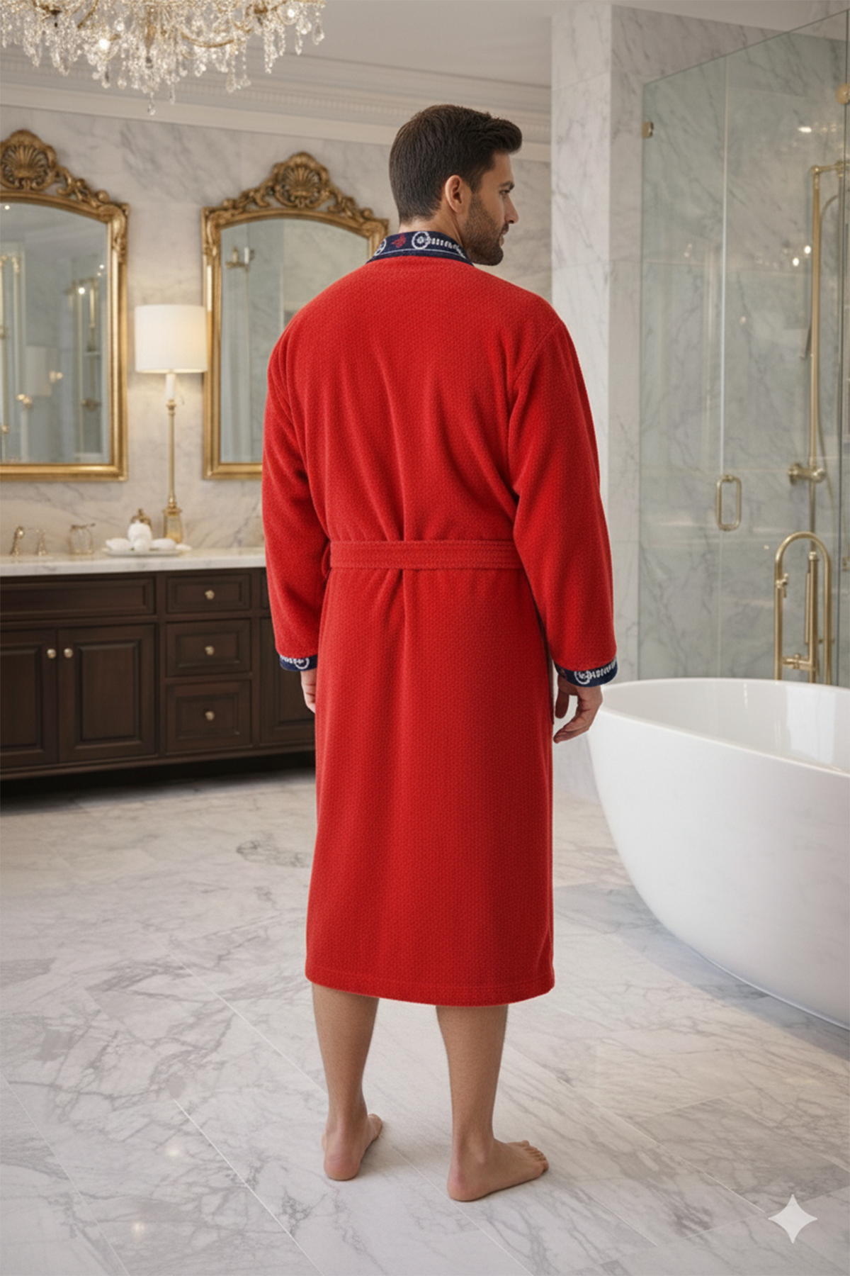 Özdilek Kadın/Erkek Unisex Bornoz - KIRMIZI