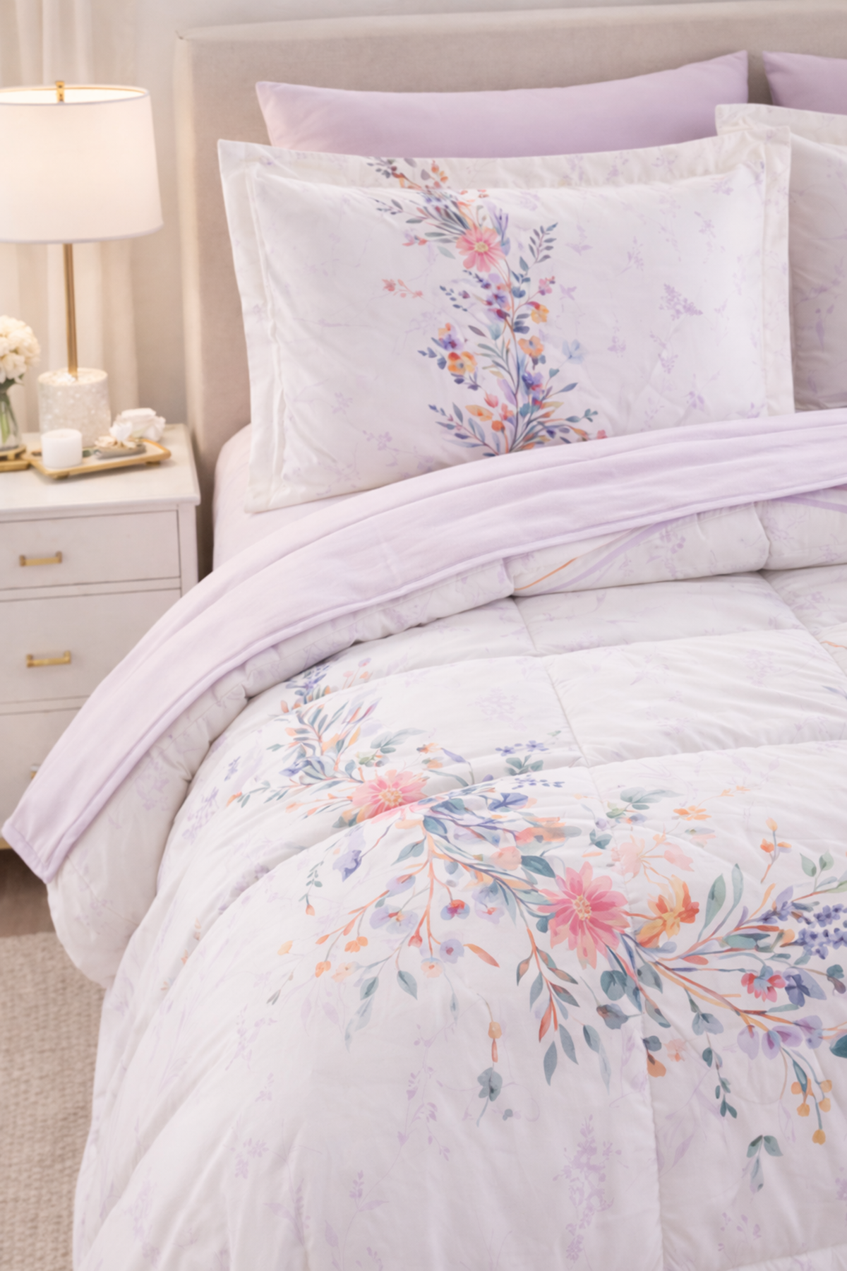 Özdilek Lavender Uyku Seti Çift Kişilik - LİLA