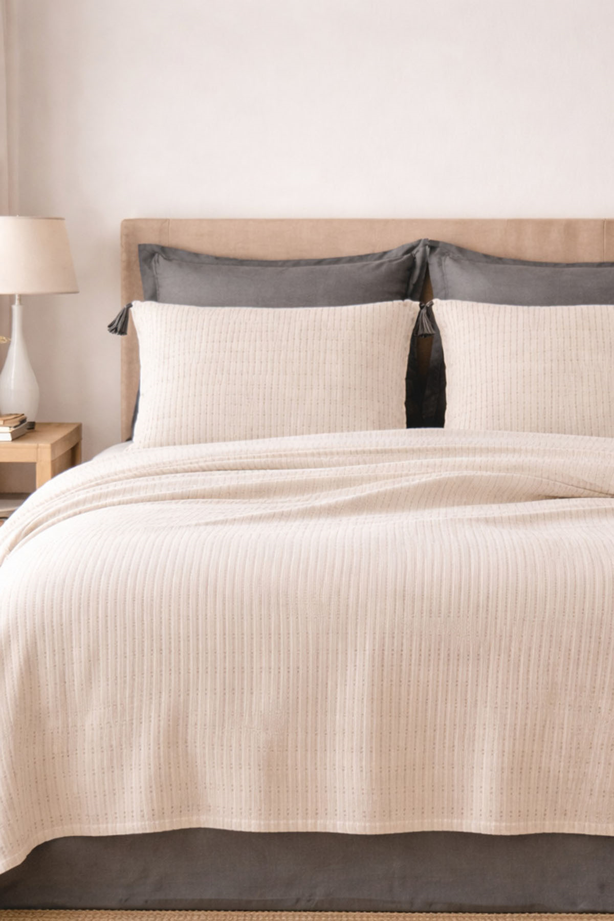 Özdilek Liya Pike Takımı Çift Kişilik - BEJ