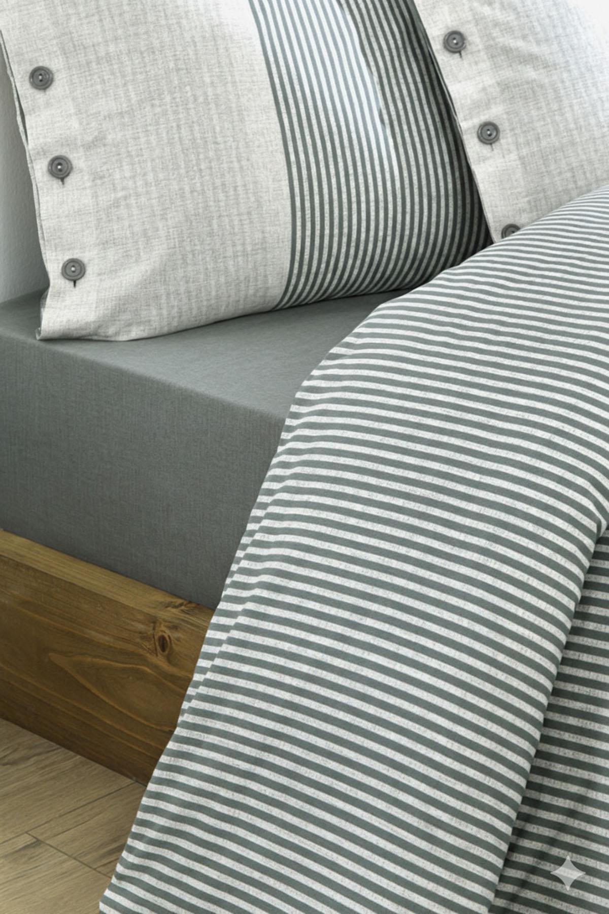 Özdilek Natural Line Nevresim Takımı Çift Kişilik - YEŞİL