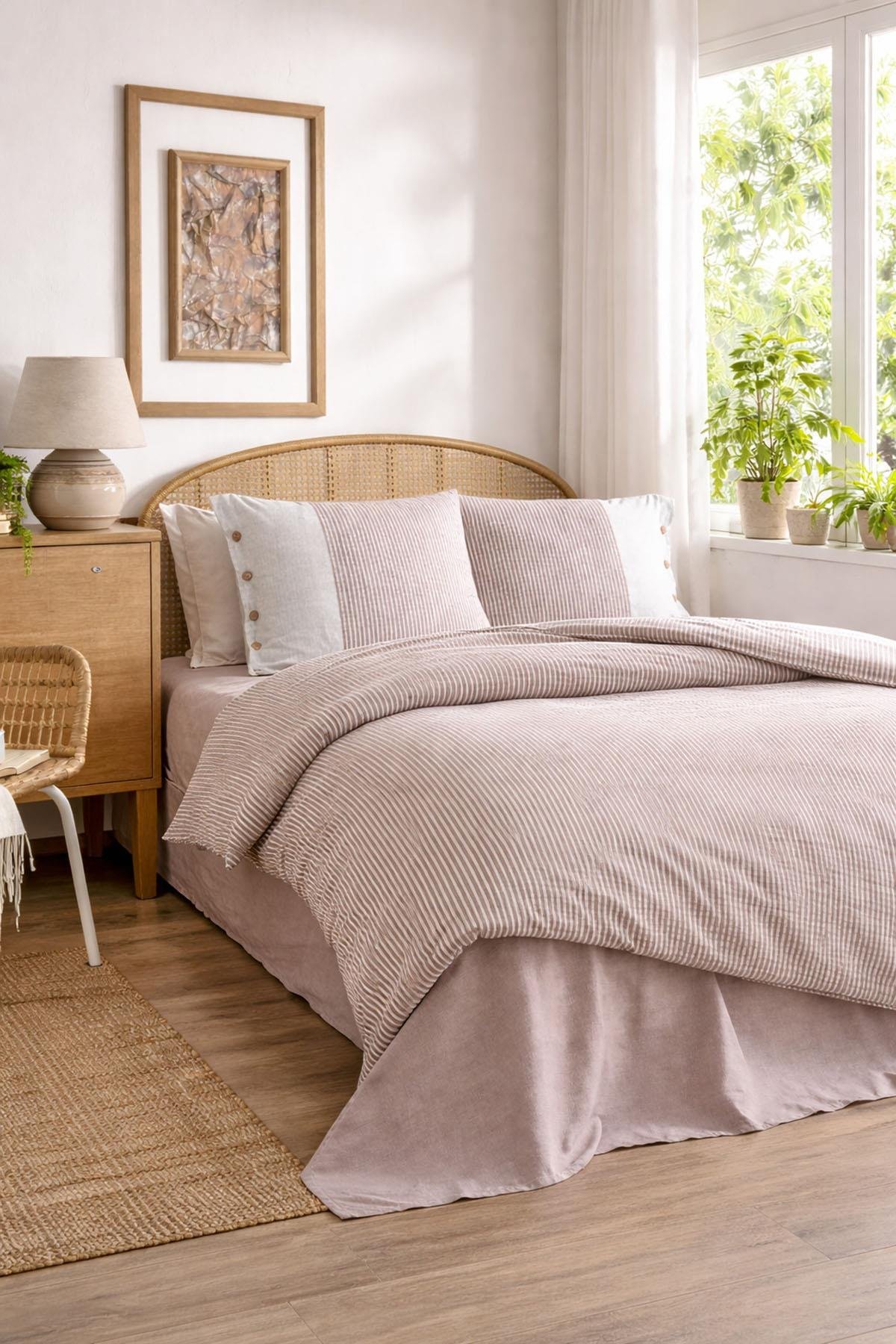 Özdilek Natural Line Nevresim Takımı Çift Kişilik - SOMON