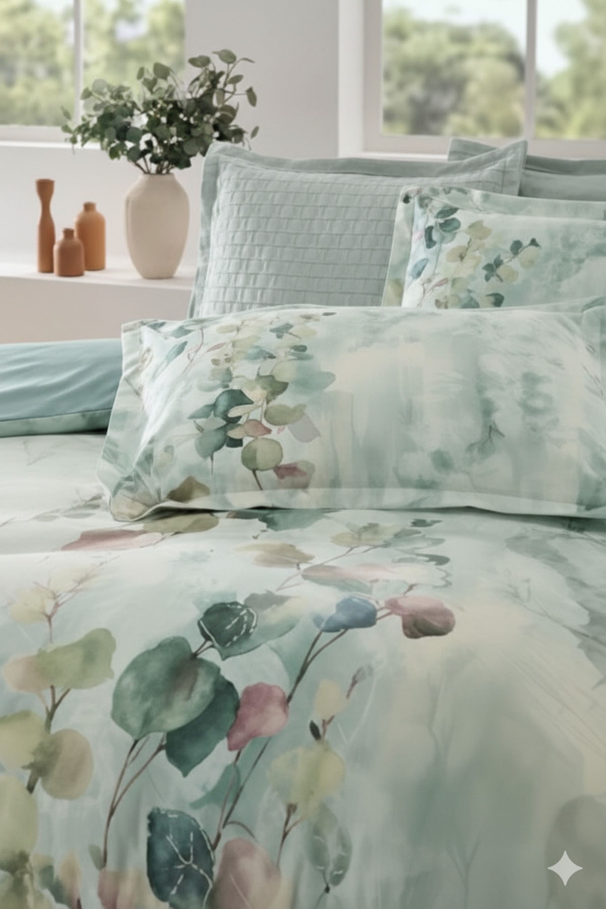 Özdilek Nature Drip Nevresim Takımı Çift Kişilik - YEŞİL