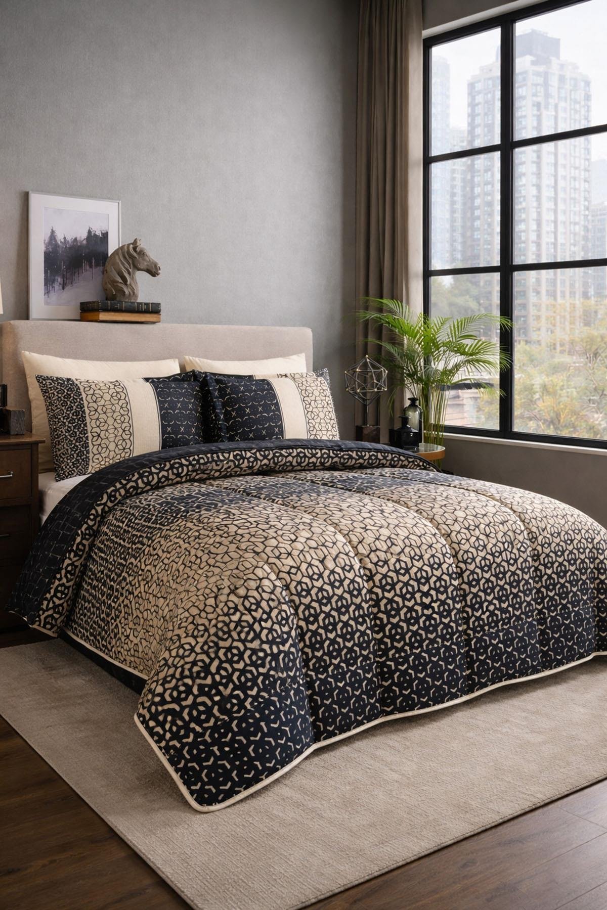 Özdilek Noche Uyku Seti Çift Kişilik - SİYAH