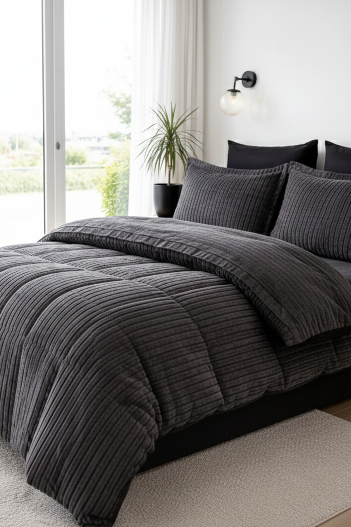 Özdilek Noir Uyku Seti Çift Kişilik - ANTRASİT