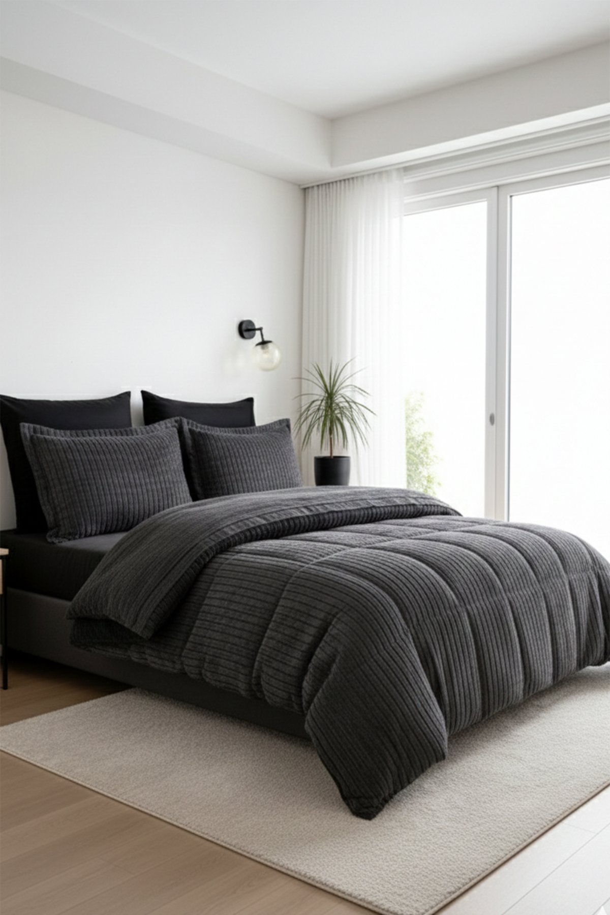 Özdilek Noir Uyku Seti Çift Kişilik - ANTRASİT