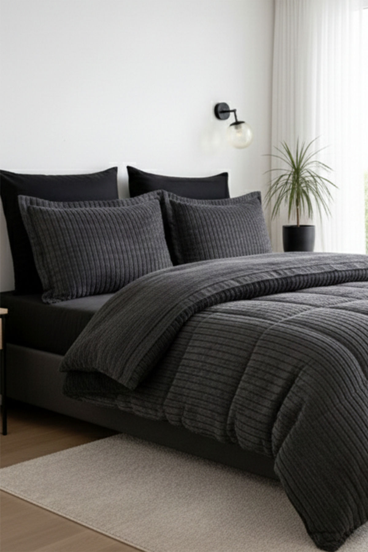 Özdilek Noir Uyku Seti Çift Kişilik - ANTRASİT