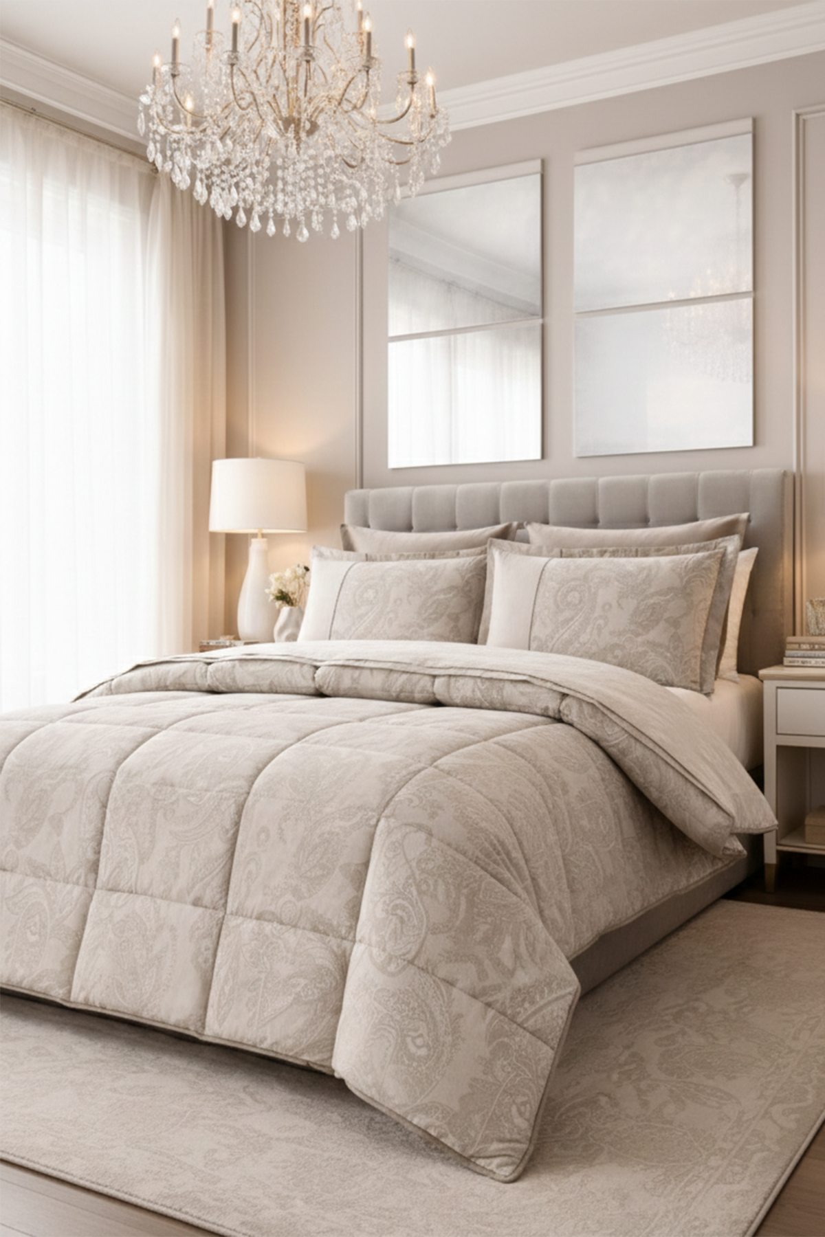 Özdilek Nostalgic Uyku Seti Çift Kişilik - BEJ