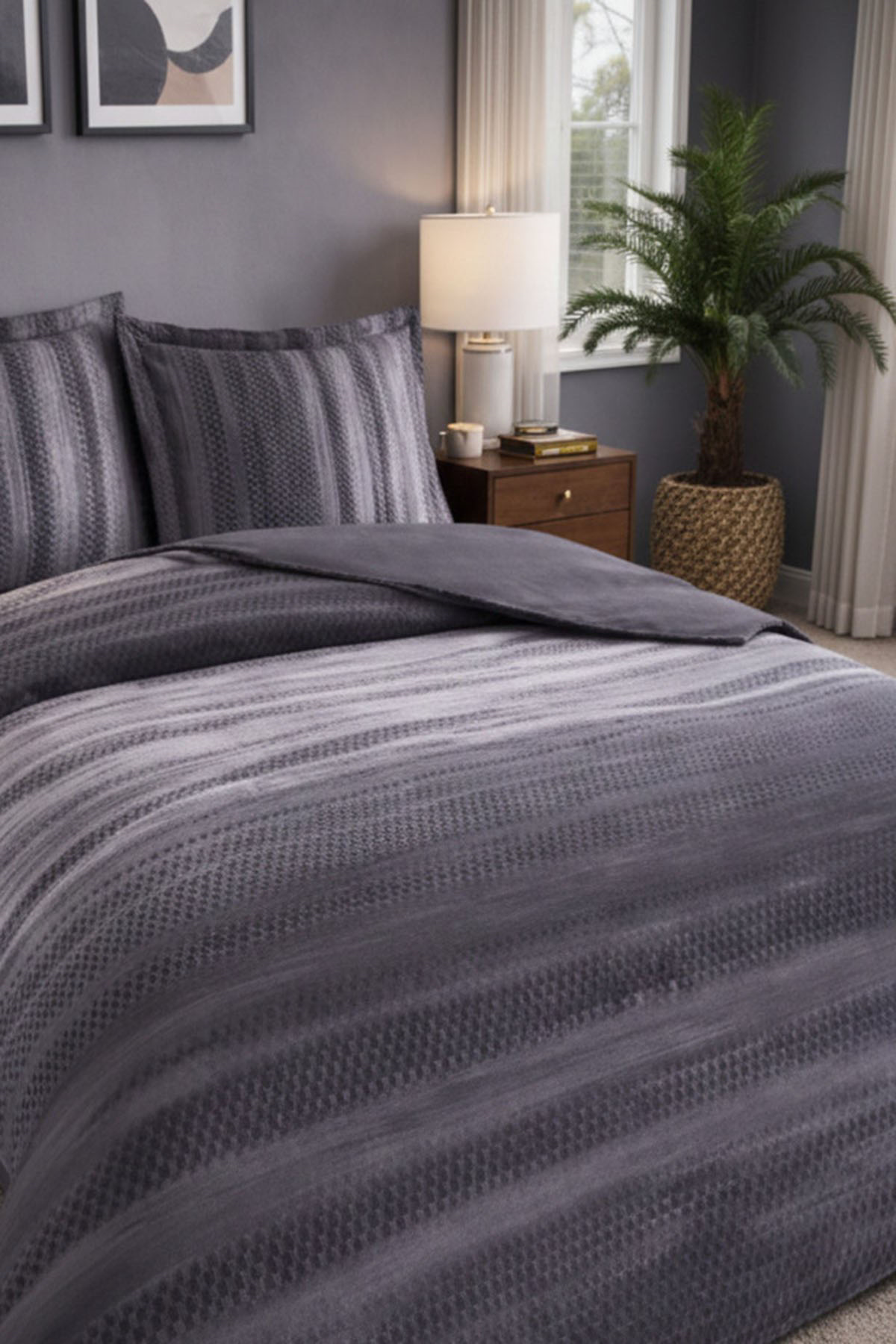 Özdilek Notte Battal Boy King Nevresim Takımı - ANTRASİT