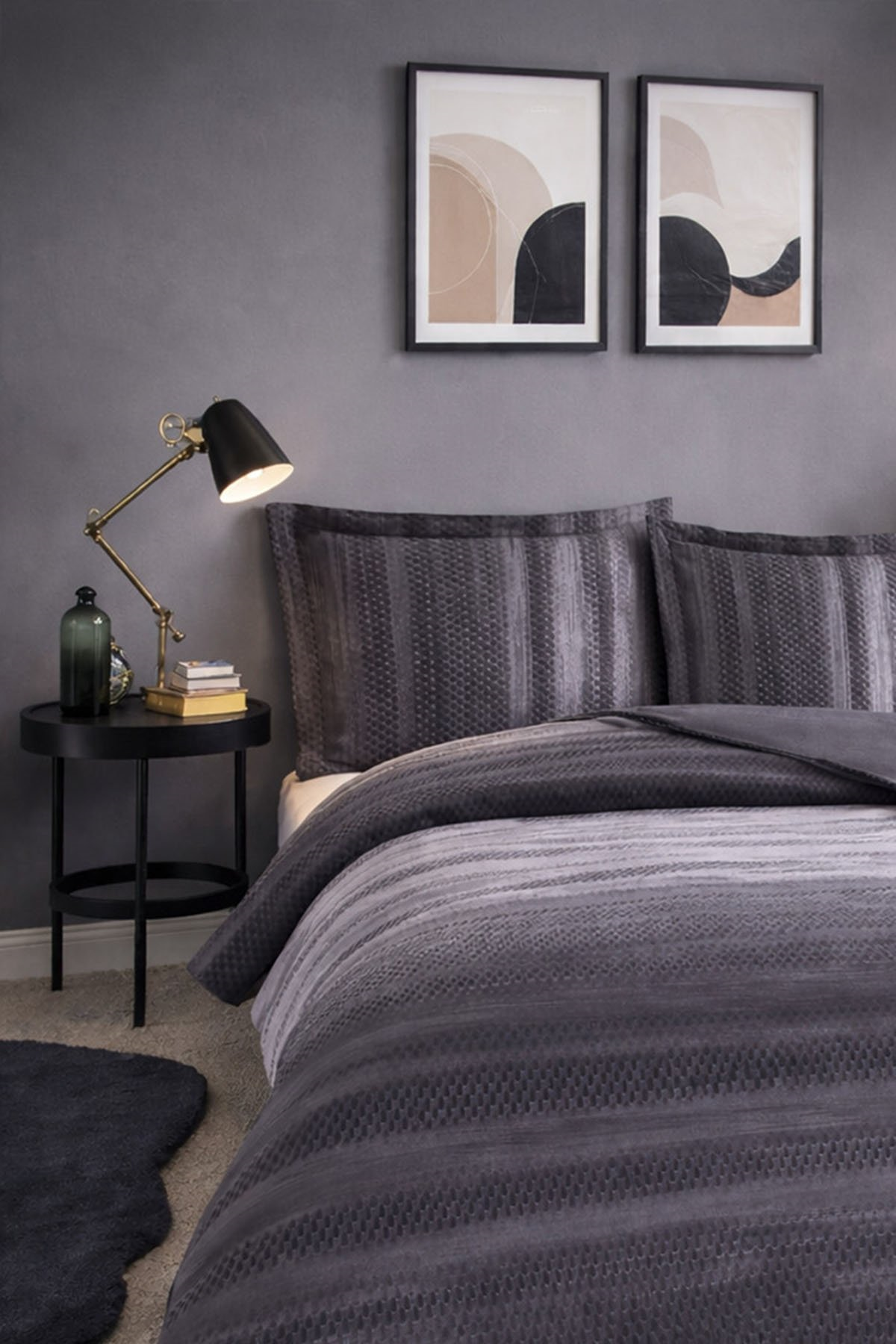 Özdilek Notte Battal Boy King Nevresim Takımı - ANTRASİT