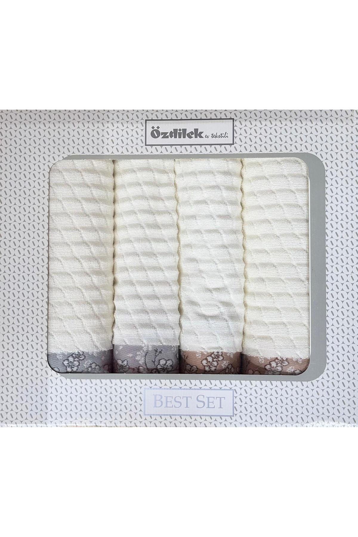 Özdilek Ochiba Best Set (Hamam Takımı) Gri-Bej