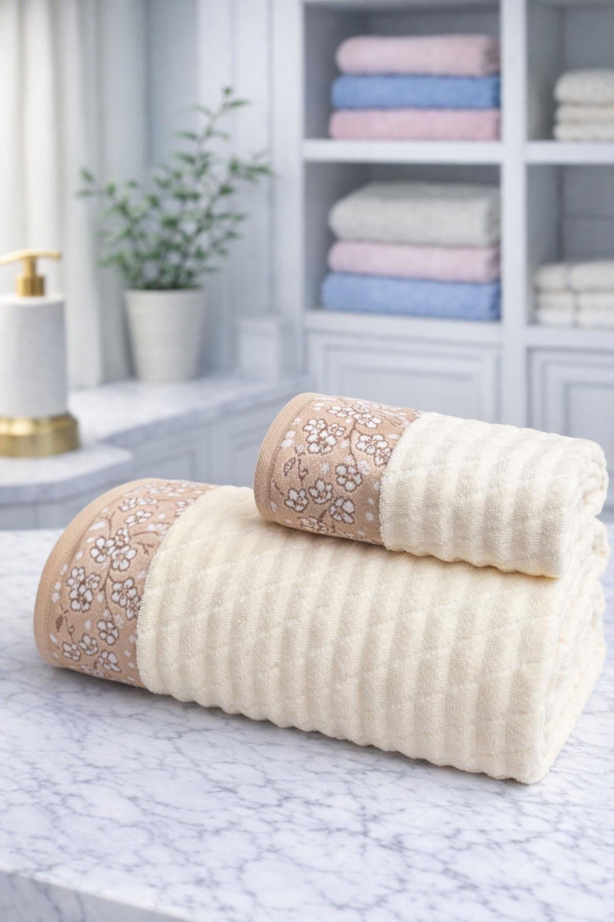 Özdilek Ochiba Best Set (Hamam Takımı) Gri-Bej