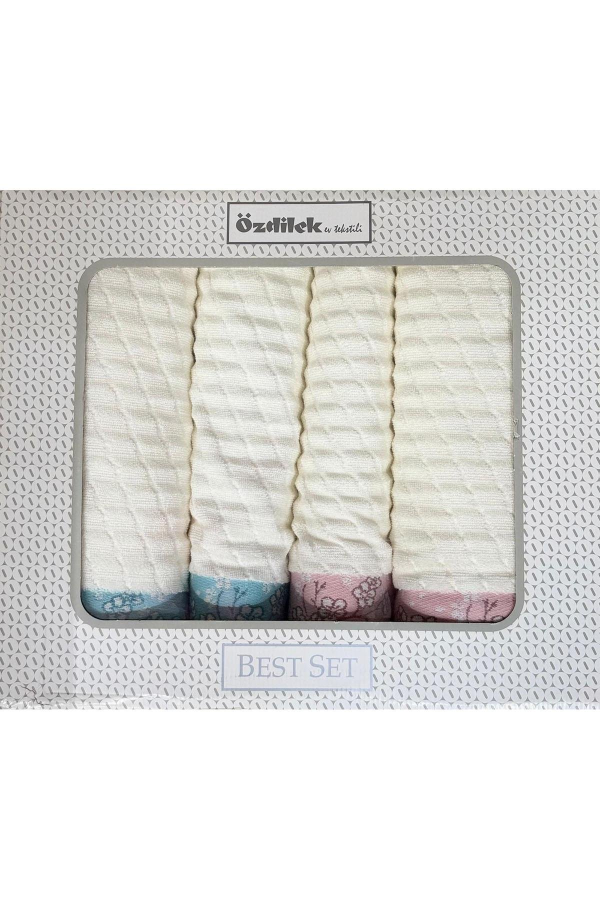 Özdilek Ochiba Best Set (Hamam Takımı) Mint-Pembe