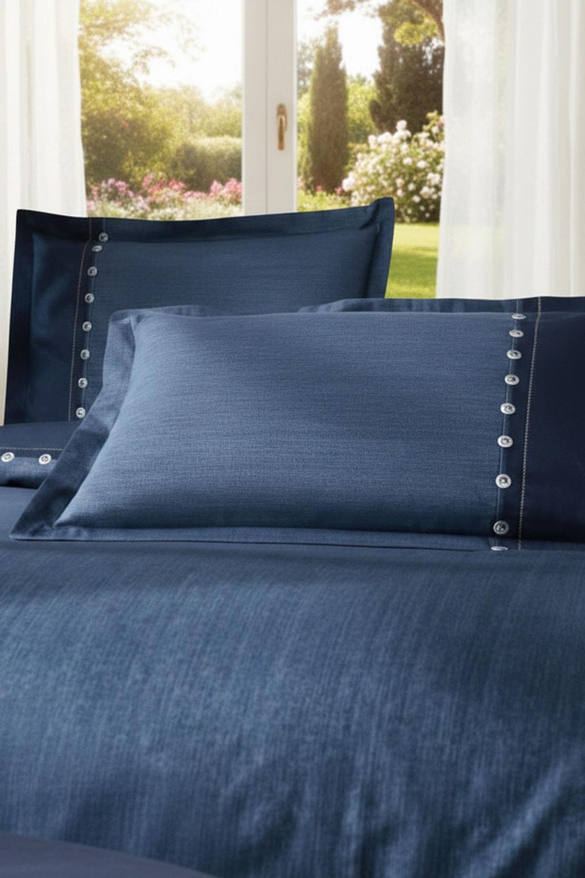 Özdilek Oregon Battal Boy King Nevresim Takımı - LACİVERT