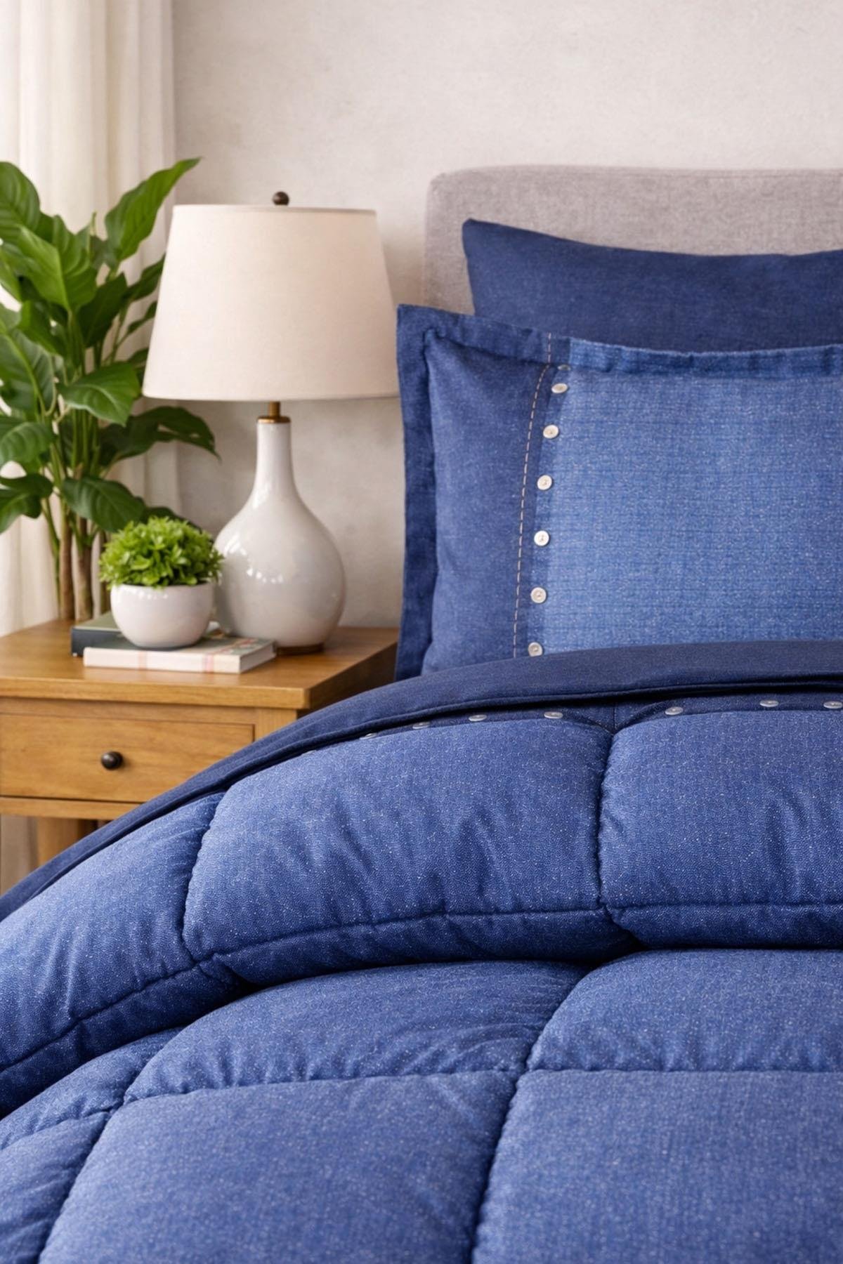 Özdilek Oregon Çift Kişilik Uyku Seti - LACİVERT