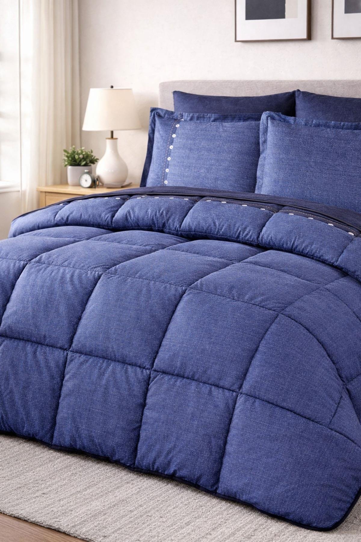 Özdilek Oregon Çift Kişilik Uyku Seti - LACİVERT