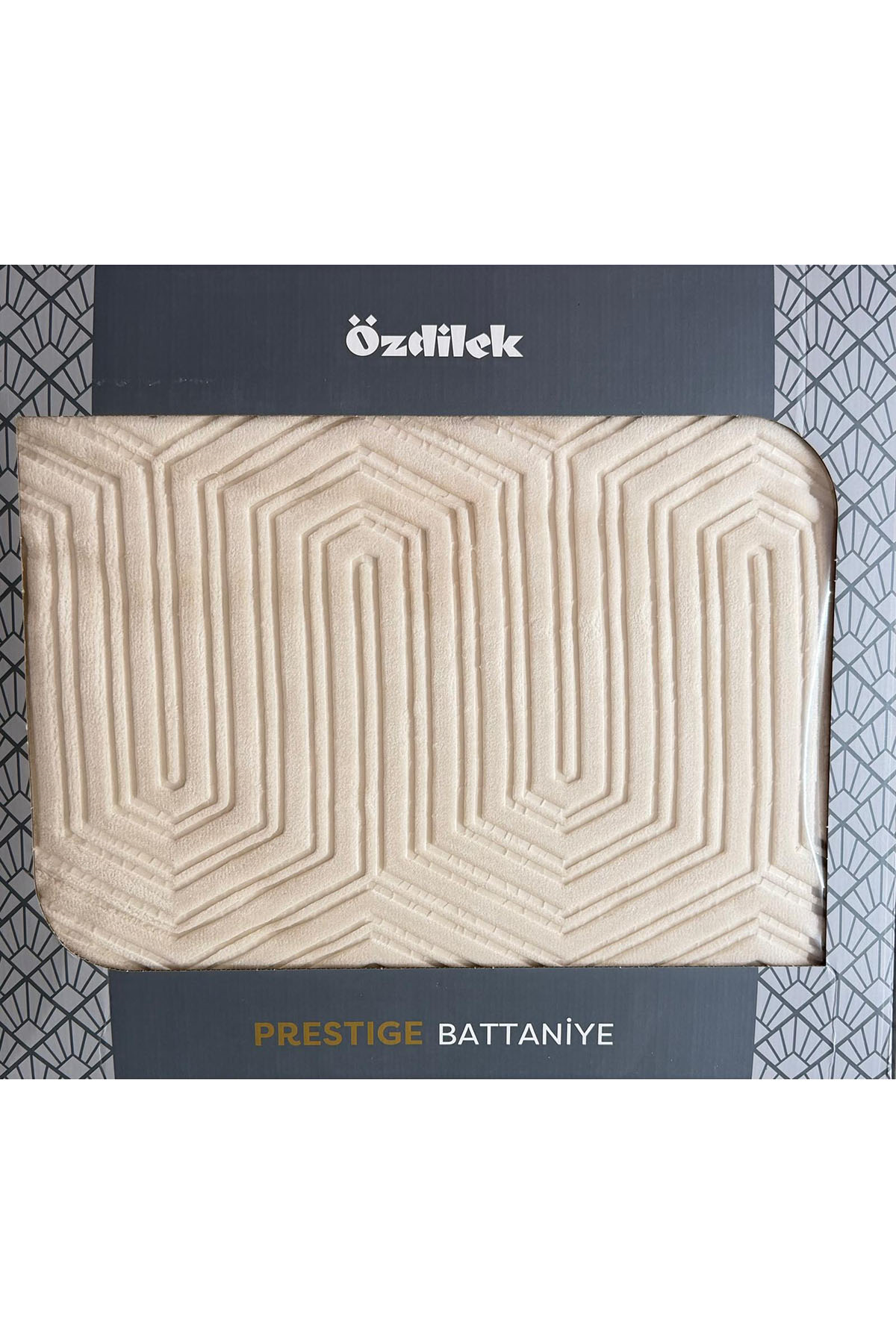 Özdilek Prestige Çift Kişilik Kabartma Desenli Battaniye - KEMİK