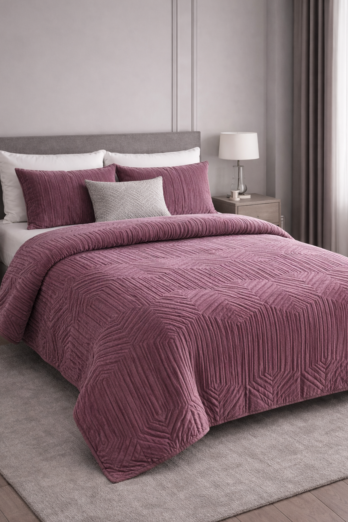 Özdilek Prestige Çift Kişilik Kabartma Desenli Battaniye - YABAN MERSİNİ