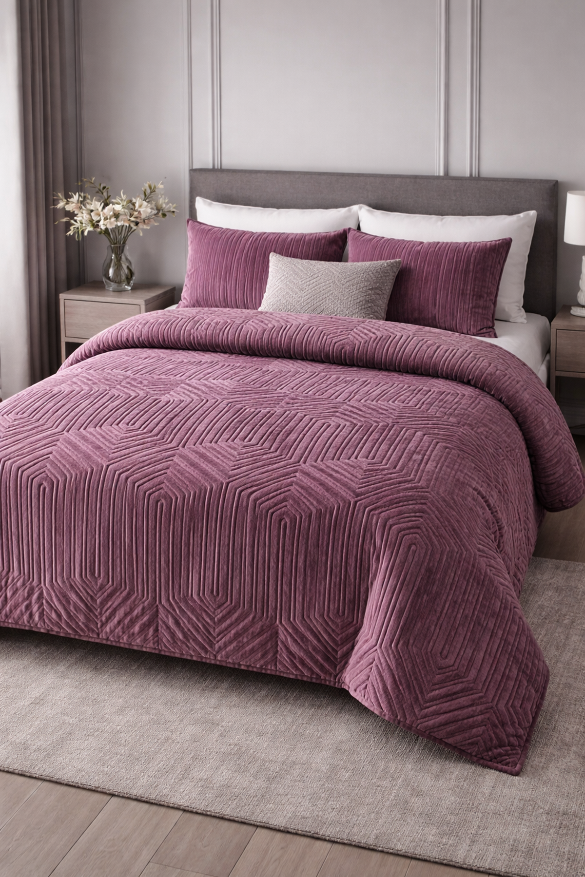 Özdilek Prestige Çift Kişilik Kabartma Desenli Battaniye - YABAN MERSİNİ