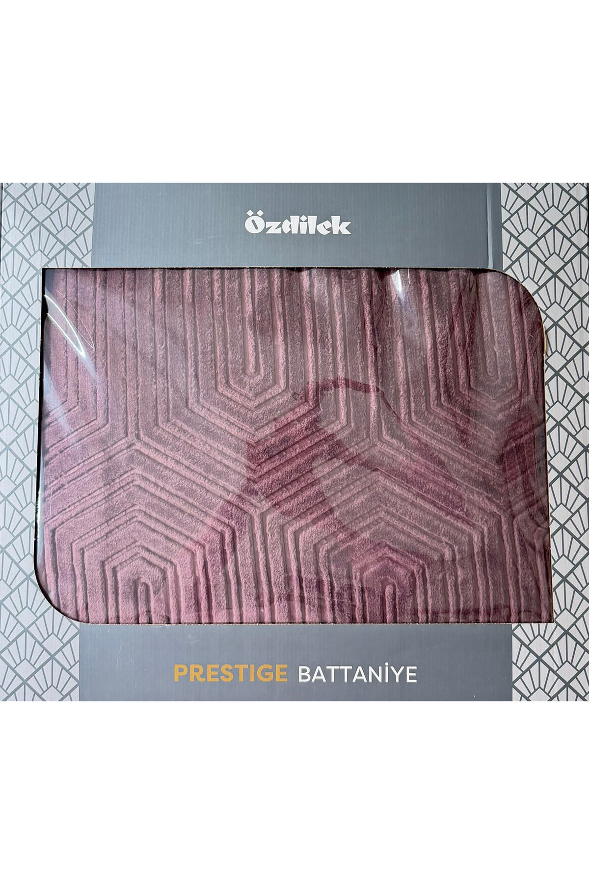 Özdilek Prestige Çift Kişilik Kabartma Desenli Battaniye - YABAN MERSİNİ