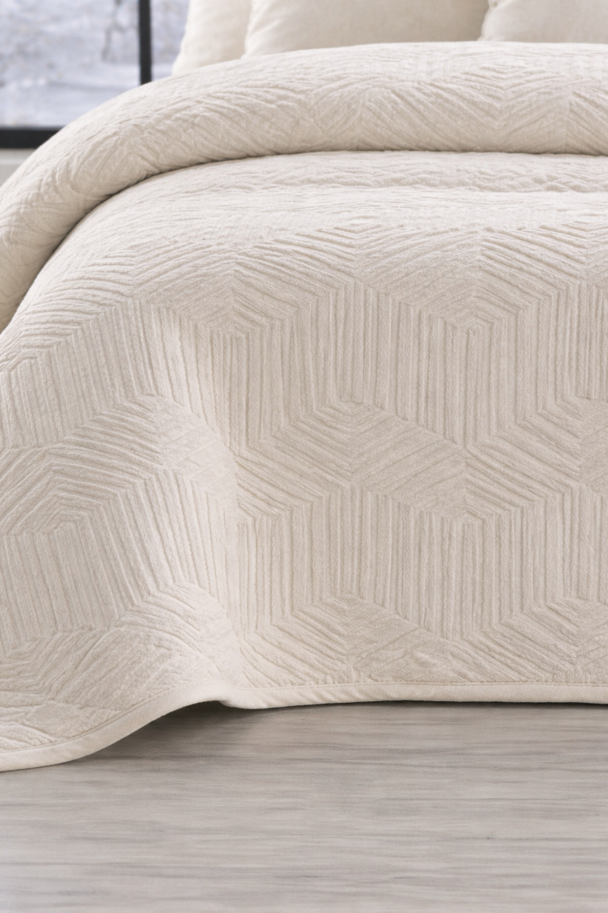 Özdilek Prestige Çift Kişilik Kabartma Desenli Battaniye - KEMİK