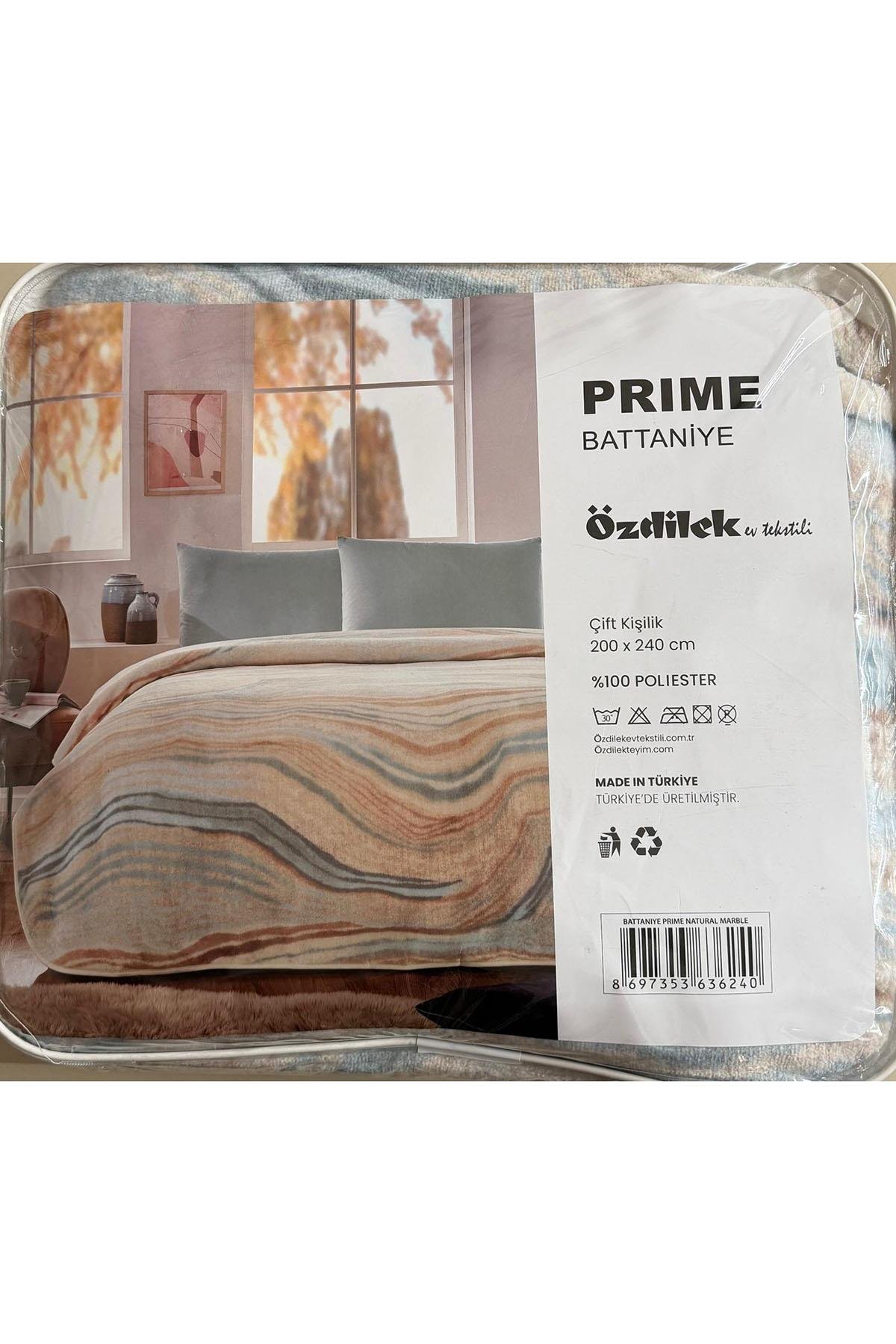 Özdilek Prime Çift Kişilik Natural Marble Battaniye