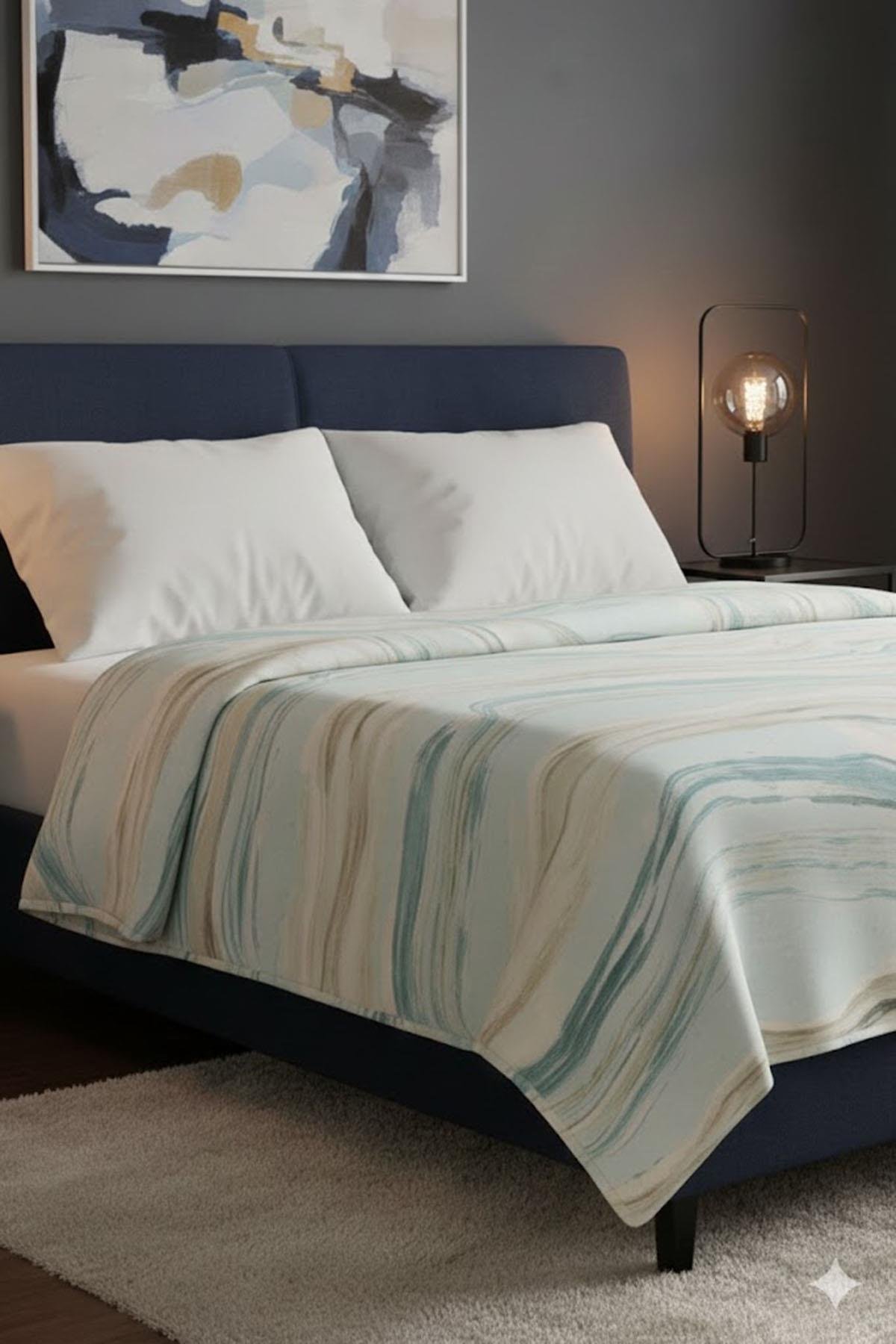 Özdilek Prime Çift Kişilik Natural Marble Battaniye