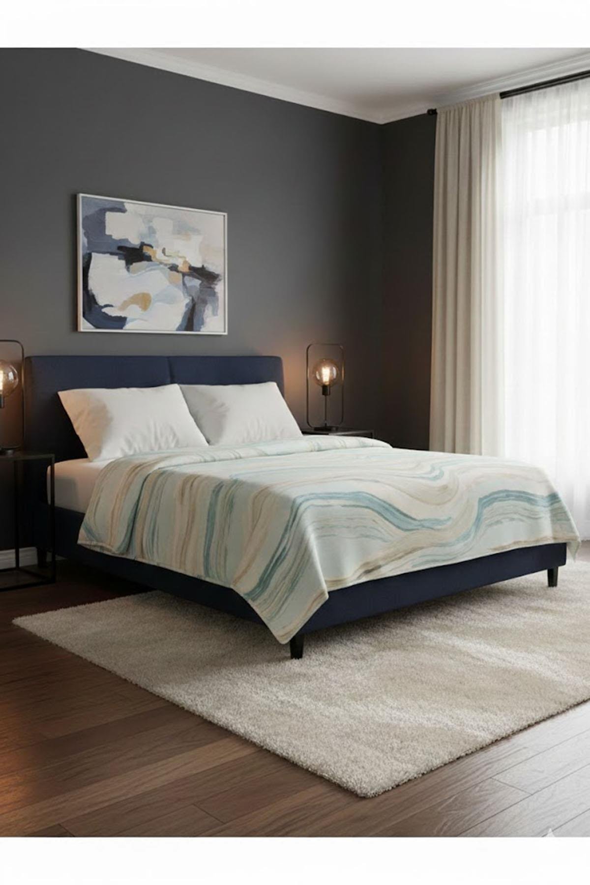 Özdilek Prime Çift Kişilik Natural Marble Battaniye