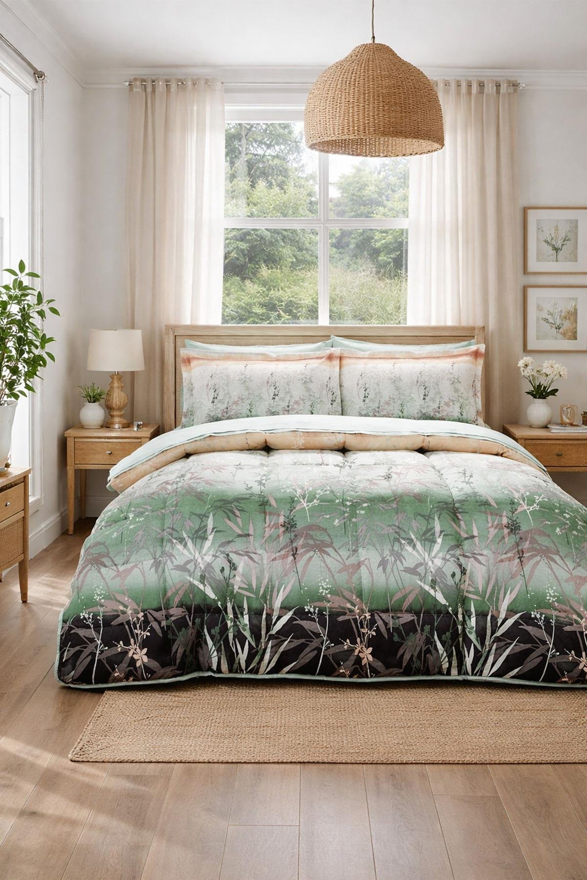 Özdilek Reeds Uyku Seti Çift Kişilik - YEŞİL