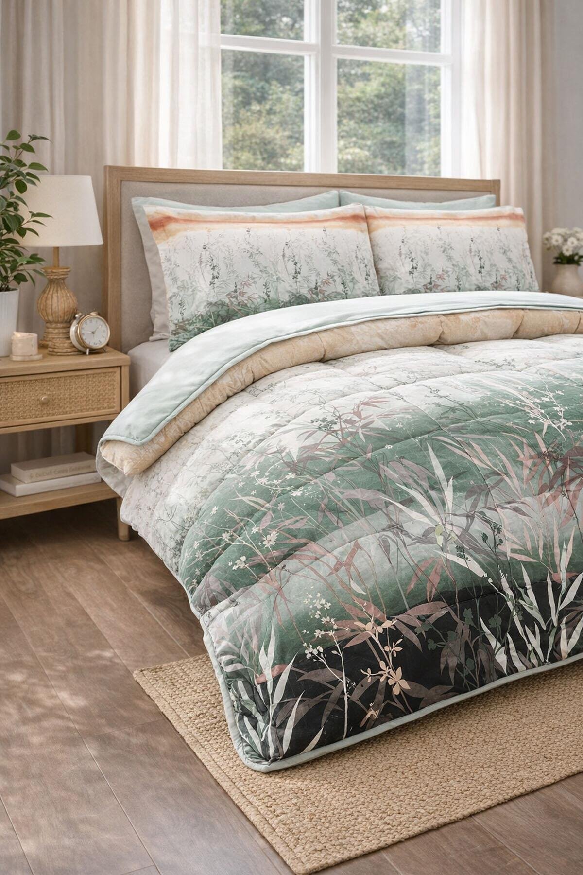 Özdilek Reeds Uyku Seti Çift Kişilik - YEŞİL