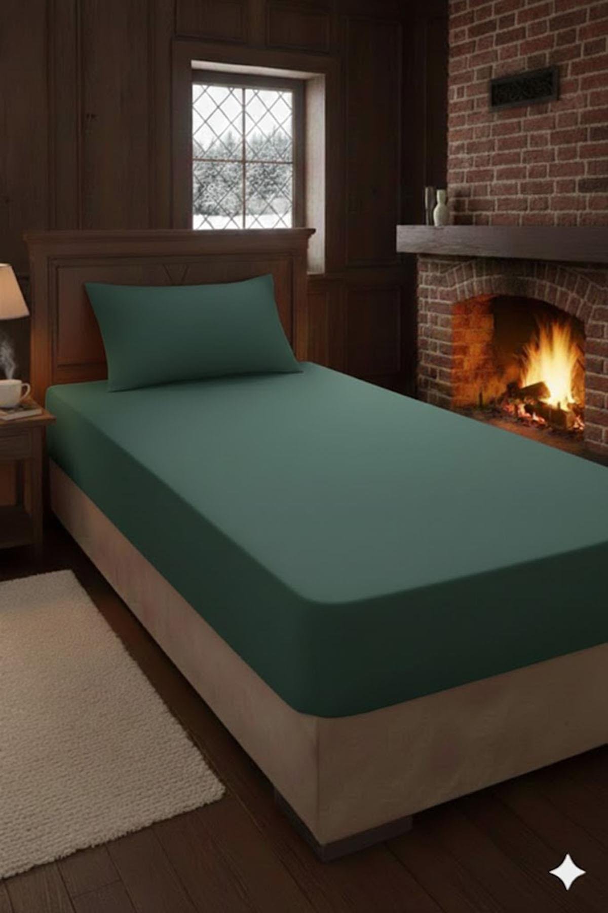 Özdilek Tek Kişilik Colourist Çarşaf - Zümrüt