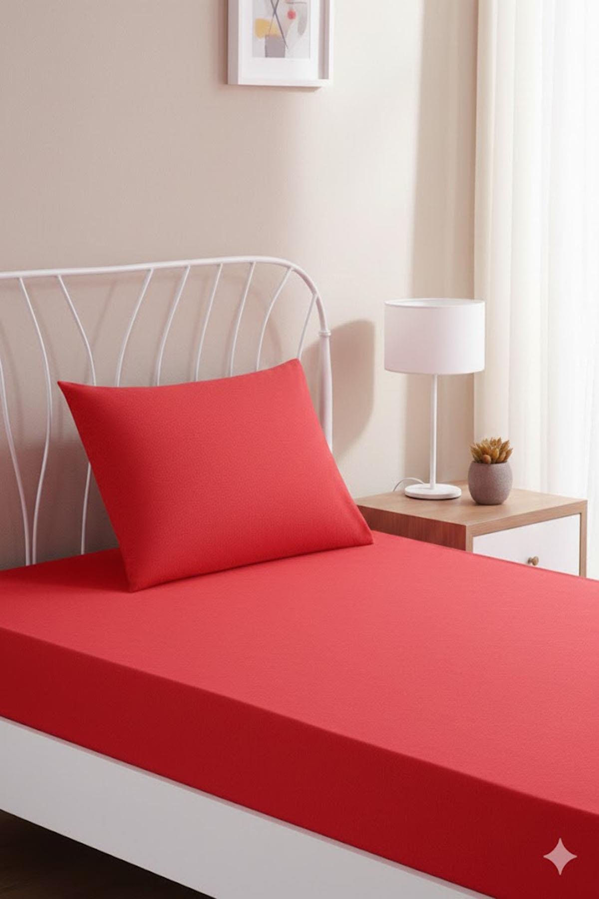 Özdilek Tek Kişilik Trendy Çarşaf - Kırmızı