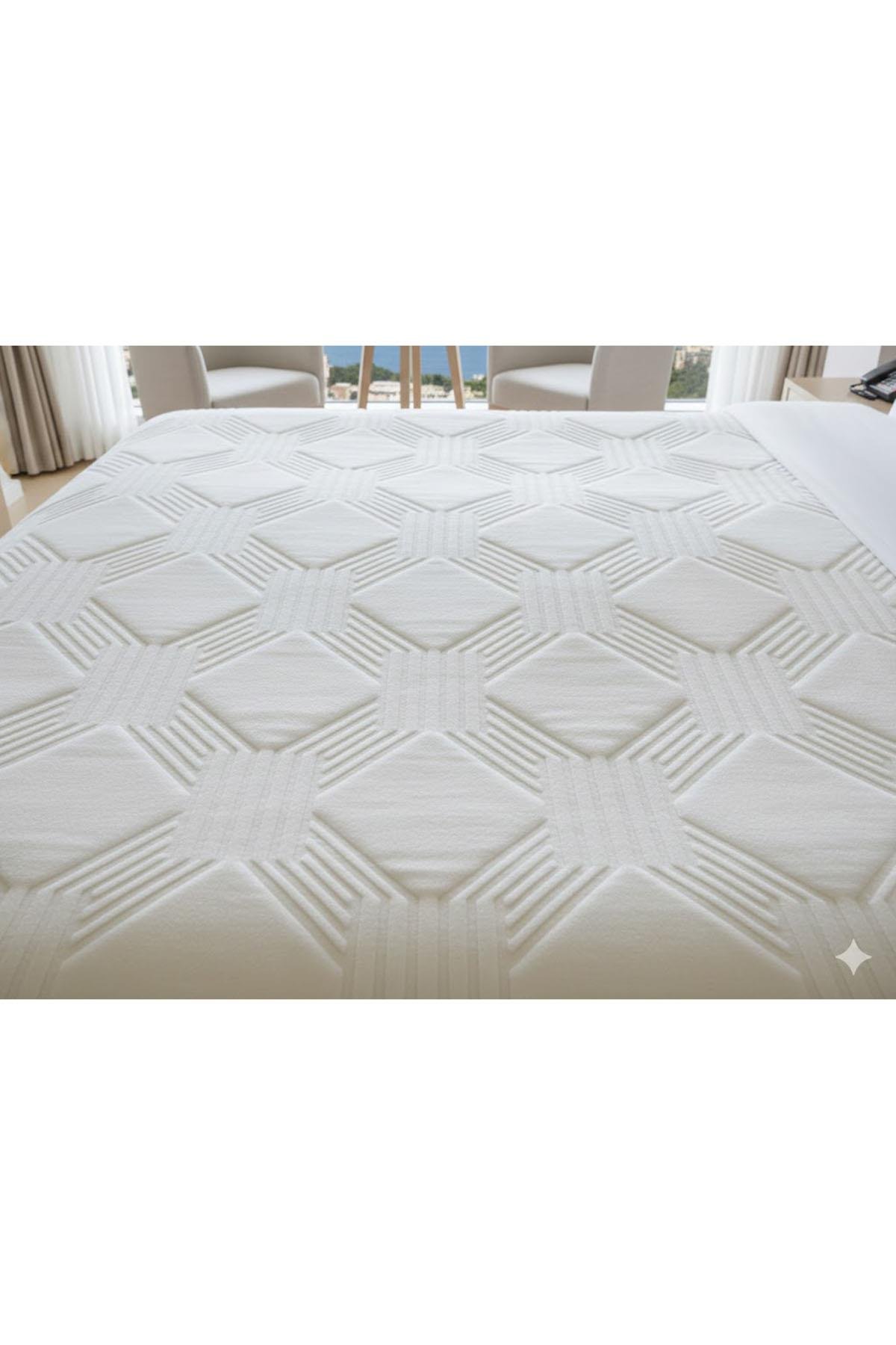 Özdilek Trendy Çift Kişilik Art Deco Battaniye - KEMİK