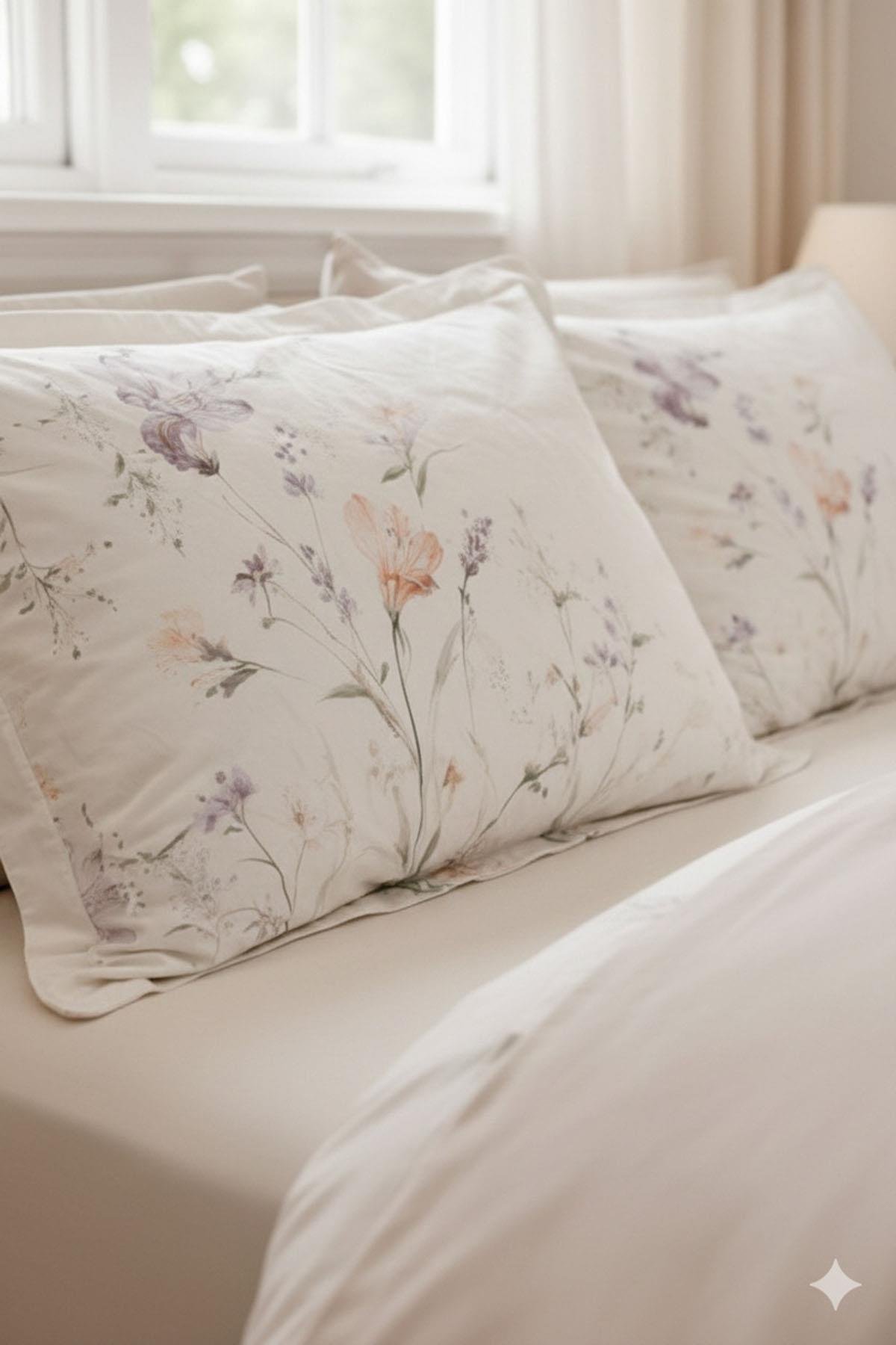 Özdilek White Lily Çift Kişilik Uyku Seti - LİLA