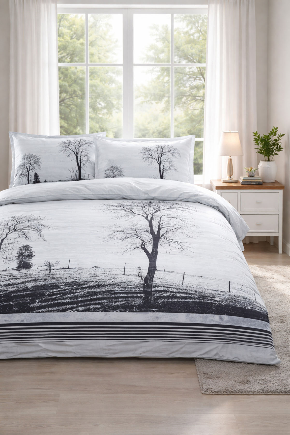 Özdilek Wood Nevresim Takımı Çift Kişilik - MOR