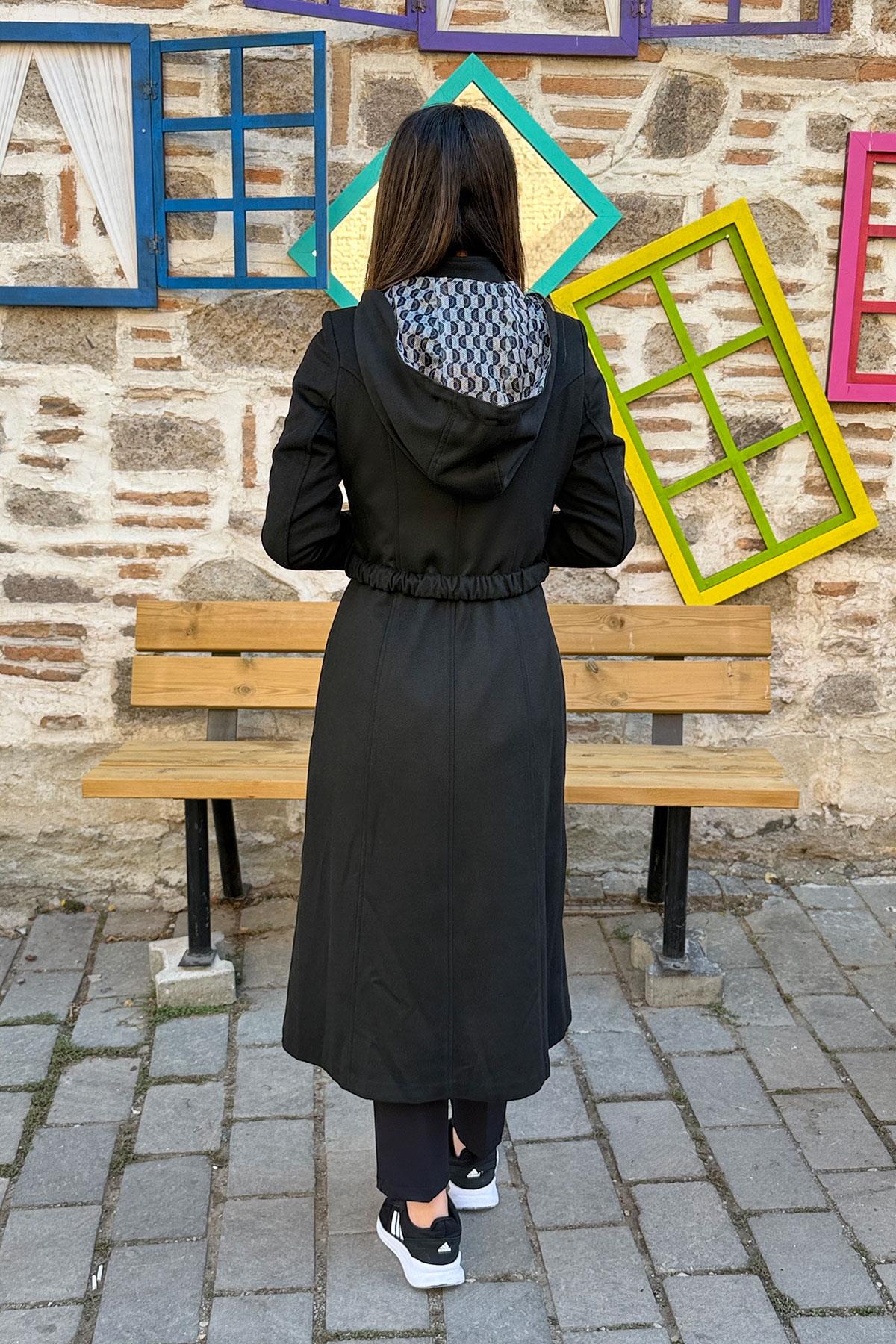 Trip Kaşe Kaban - SİYAH