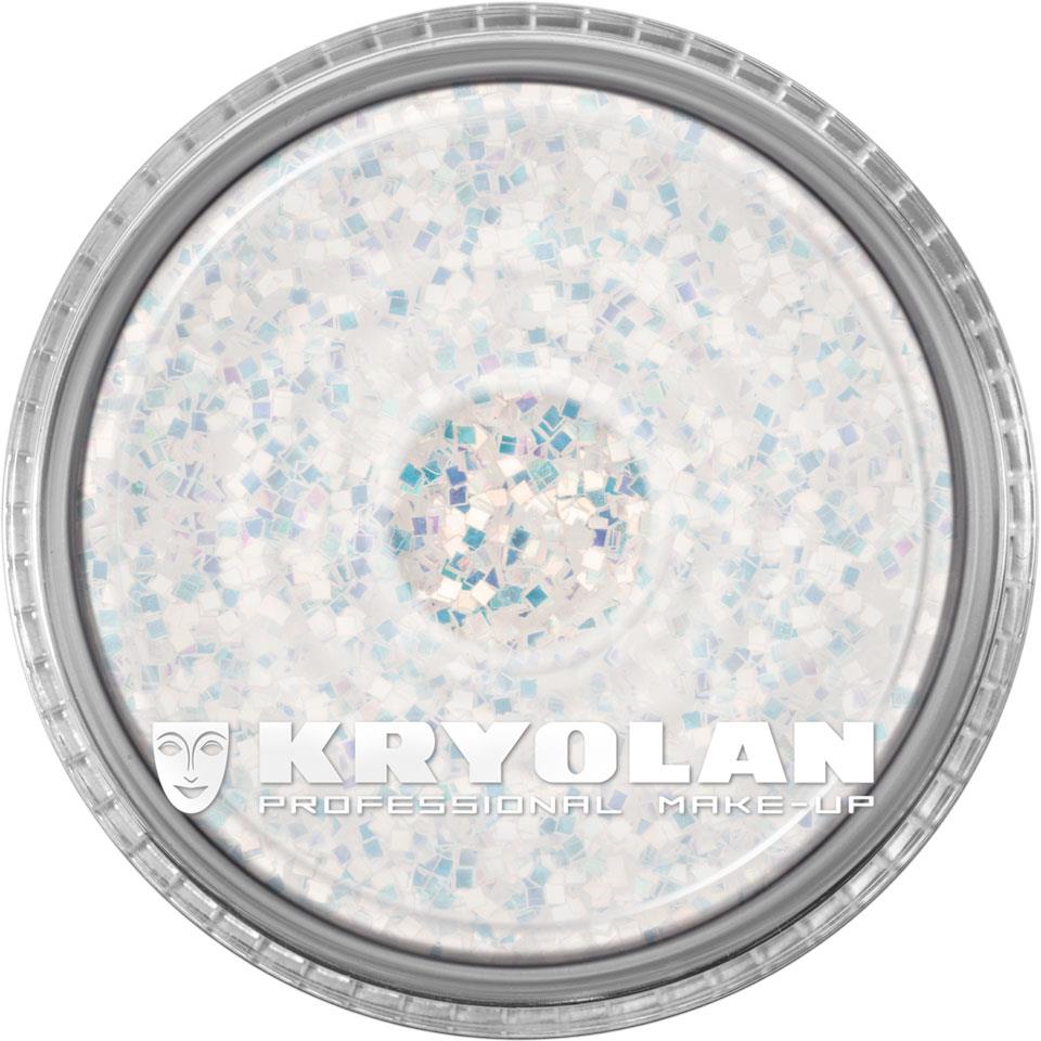 Kryolan Polyester Glimmer 4 g Coarse - Çok Amaçlı İri Taneli Far - 02901-01 PEARL WHITE