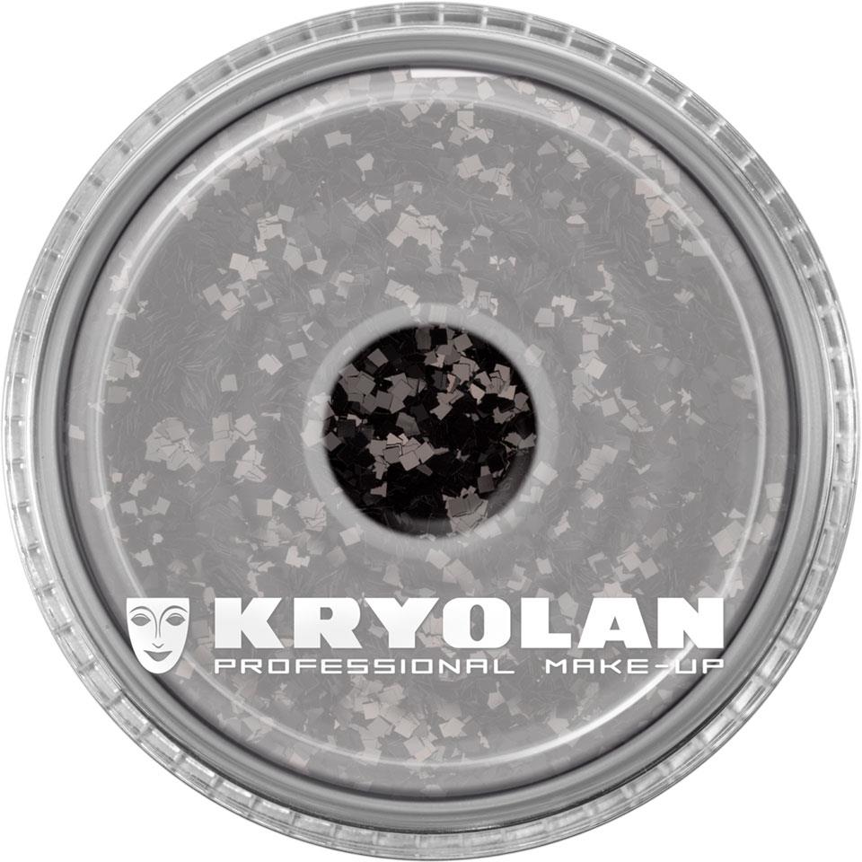 02901-01 BLACKKryolan Polyester Glimmer 4 g Coarse - Çok Amaçlı İri Taneli Far - 02901-01 BLACK